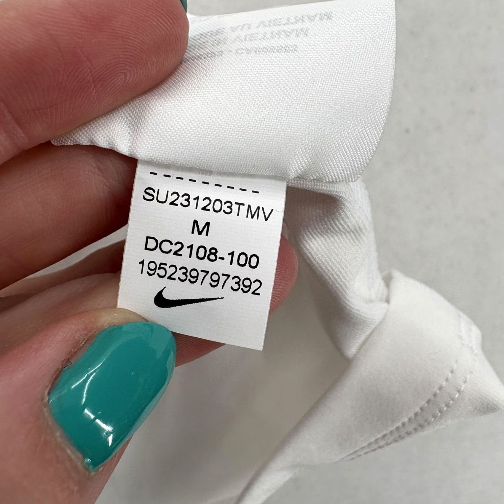 Nike Nike Golf Polo Shirt Mens Medium White Stretch Performance Logo Short Sleeve Polo Size US M / EU 48-50 / 2 - 6 Thumbnail