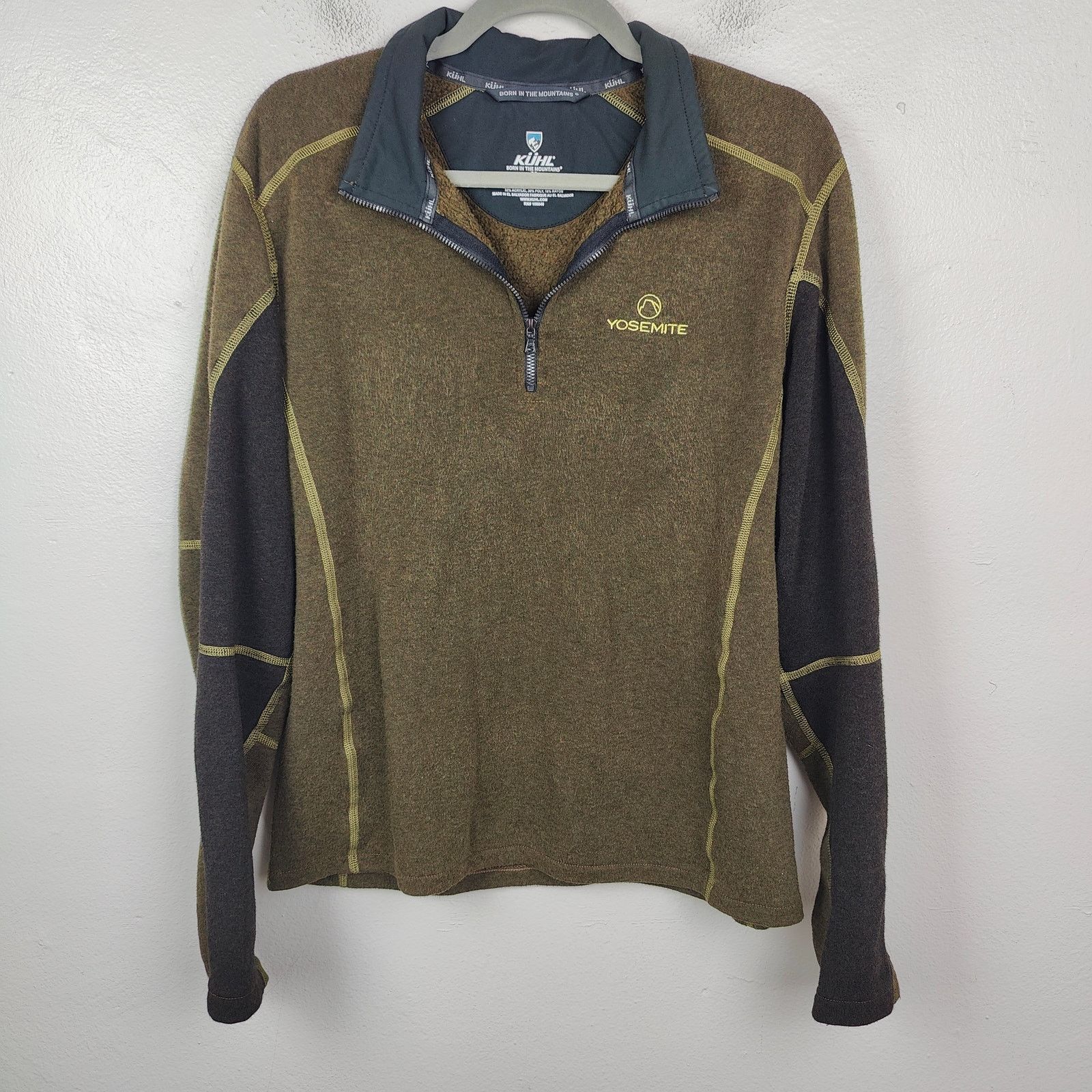 Kuhl Kuhl Revel Kashmira 1/2 Zip Jacket Mens Medium Green Brown Size US M / EU 48-50 / 2 - 1 Thumbnail