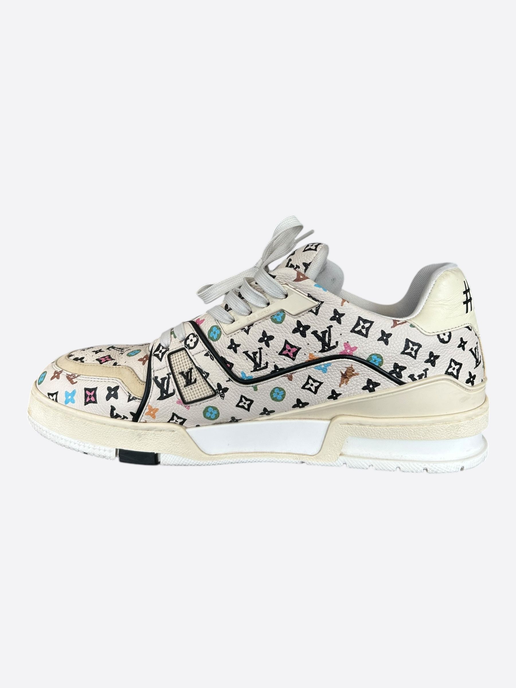 Louis Vuitton Tyler The Creator White & Multicolor Monogram Trainers Size US 10 / EU 43 - 6 Thumbnail