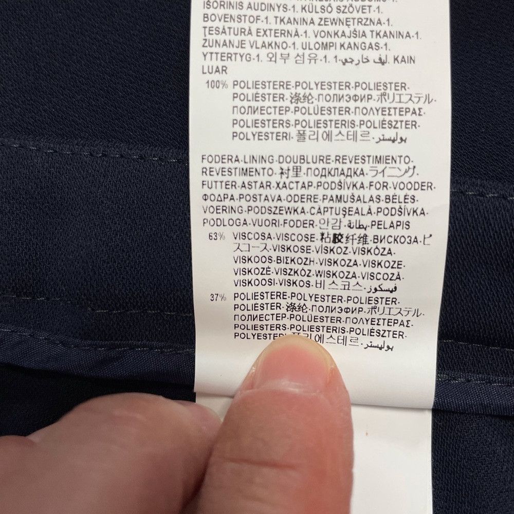 Versace NWT New $334 VERSACE COLLECTION Casual pants Navy Size 44 U Size 30" / US 8 / IT 44 - 8 Thumbnail