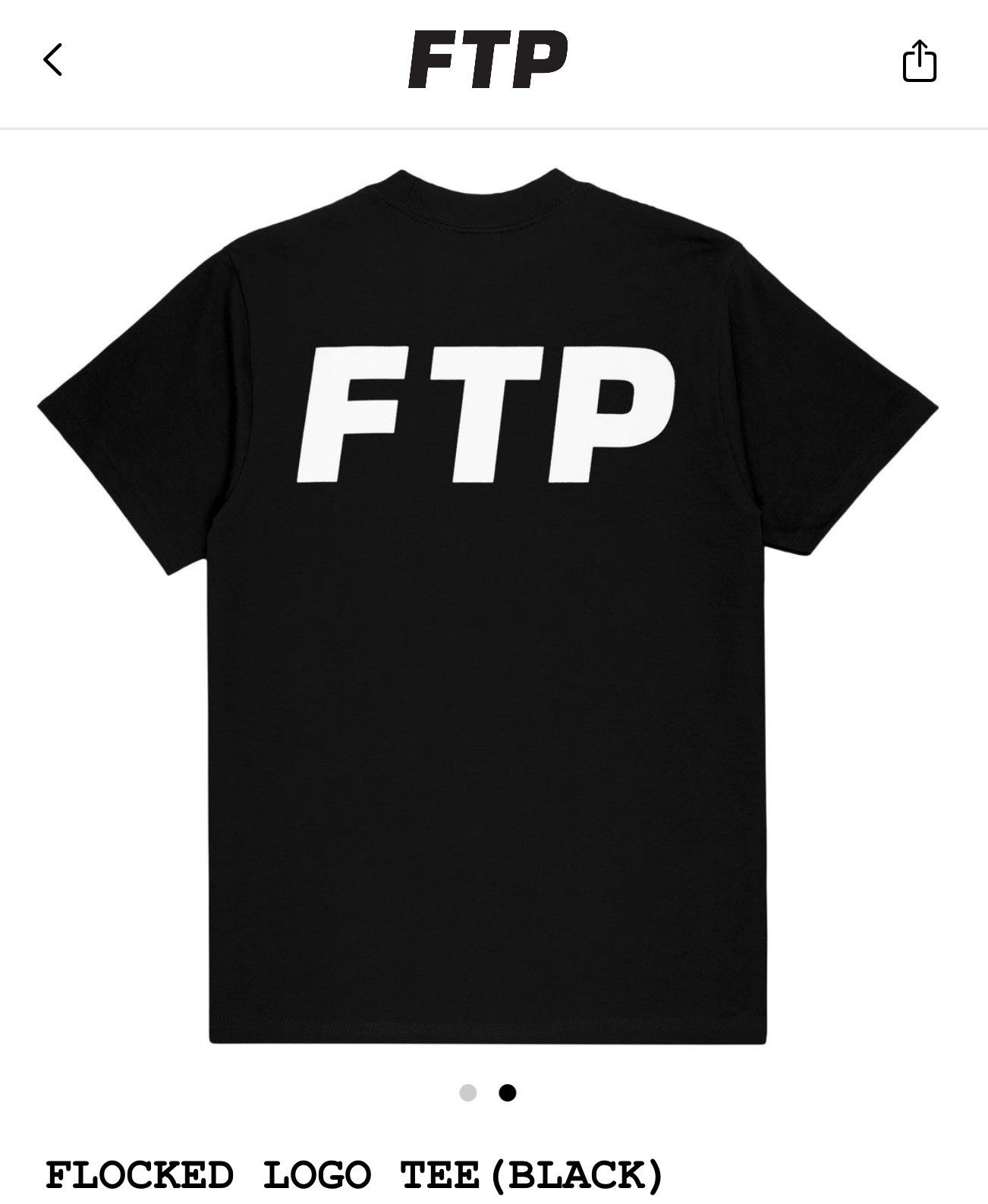 Fuck The Population FTP FLOCKED LOGO TEE (Black) (Medium) Size US M / EU 48-50 / 2 - 2 Thumbnail
