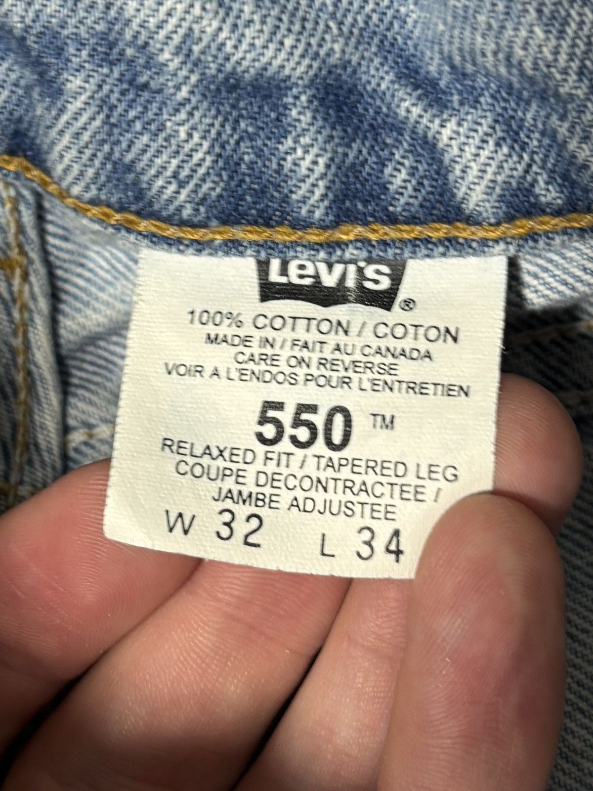 Levi's 1990s Levi’s Red Tab 505 Made in Canada Vintage Denim Jeans Size US 32 / EU 48 - 9 Thumbnail