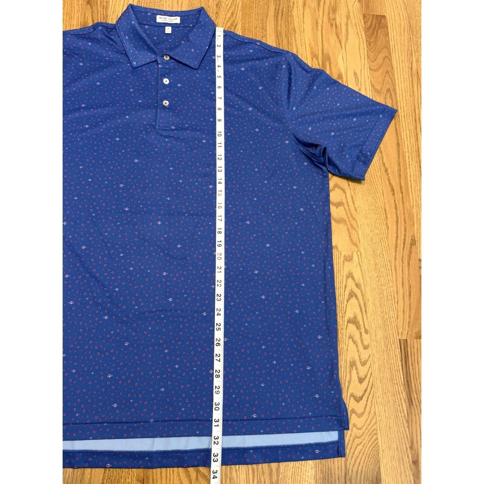 Peter Millar Peter Millar Polo Shirt Men’s Size XL Short Sleeve Fish Water Print Bubbles Size US XL / EU 56 / 4 - 7 Thumbnail