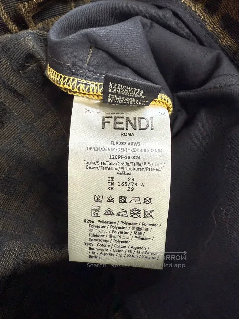 Fendi Fendi All-over print denim pants Size US 29 - 8 Thumbnail
