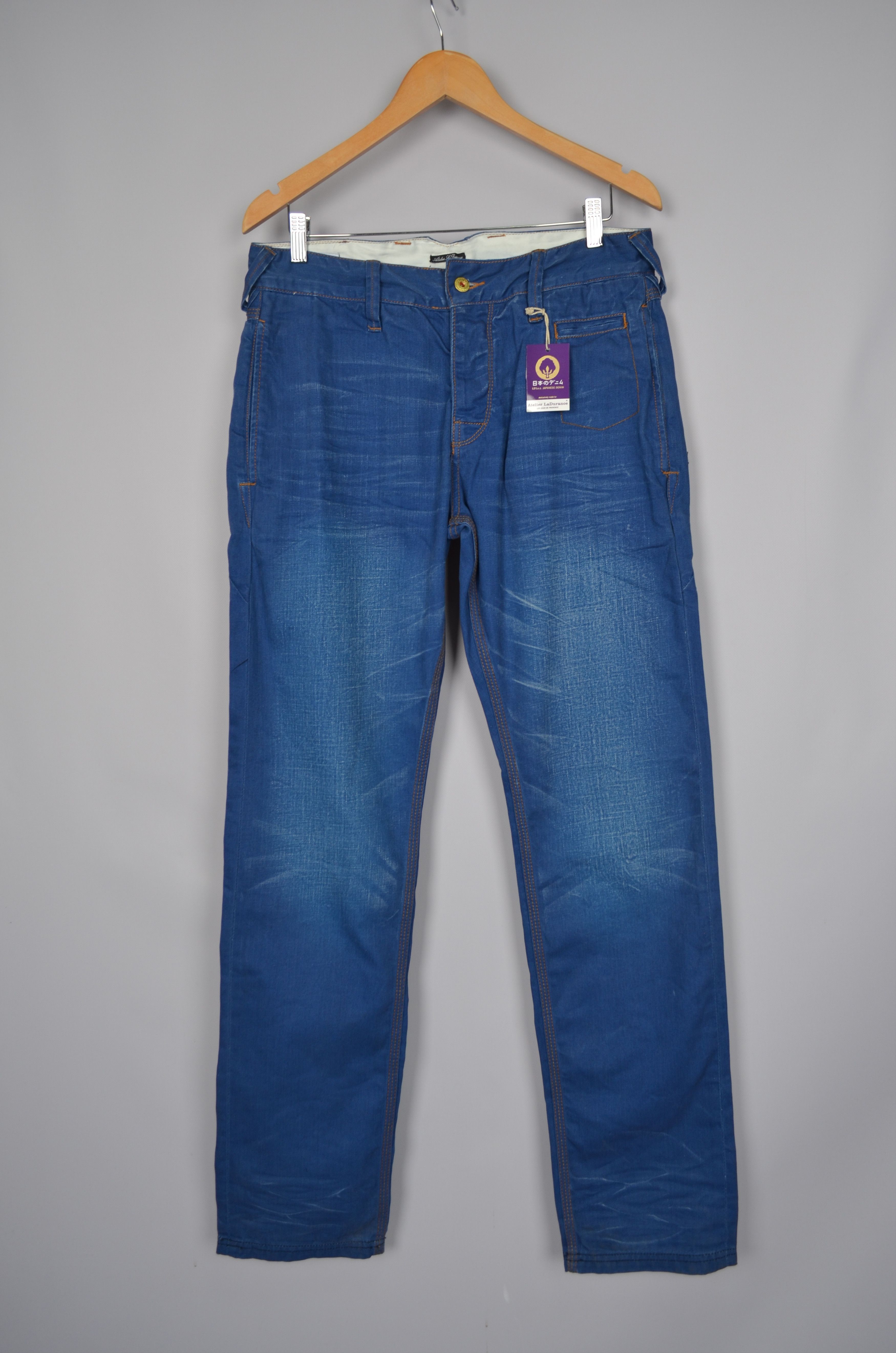 Atelier La Durance × Designer × Japanese Brand Atelier LaDurance Royston Chino Japanese Blue 12 1/2oz Jeans Size US 32 / EU 48 - 1 Thumbnail
