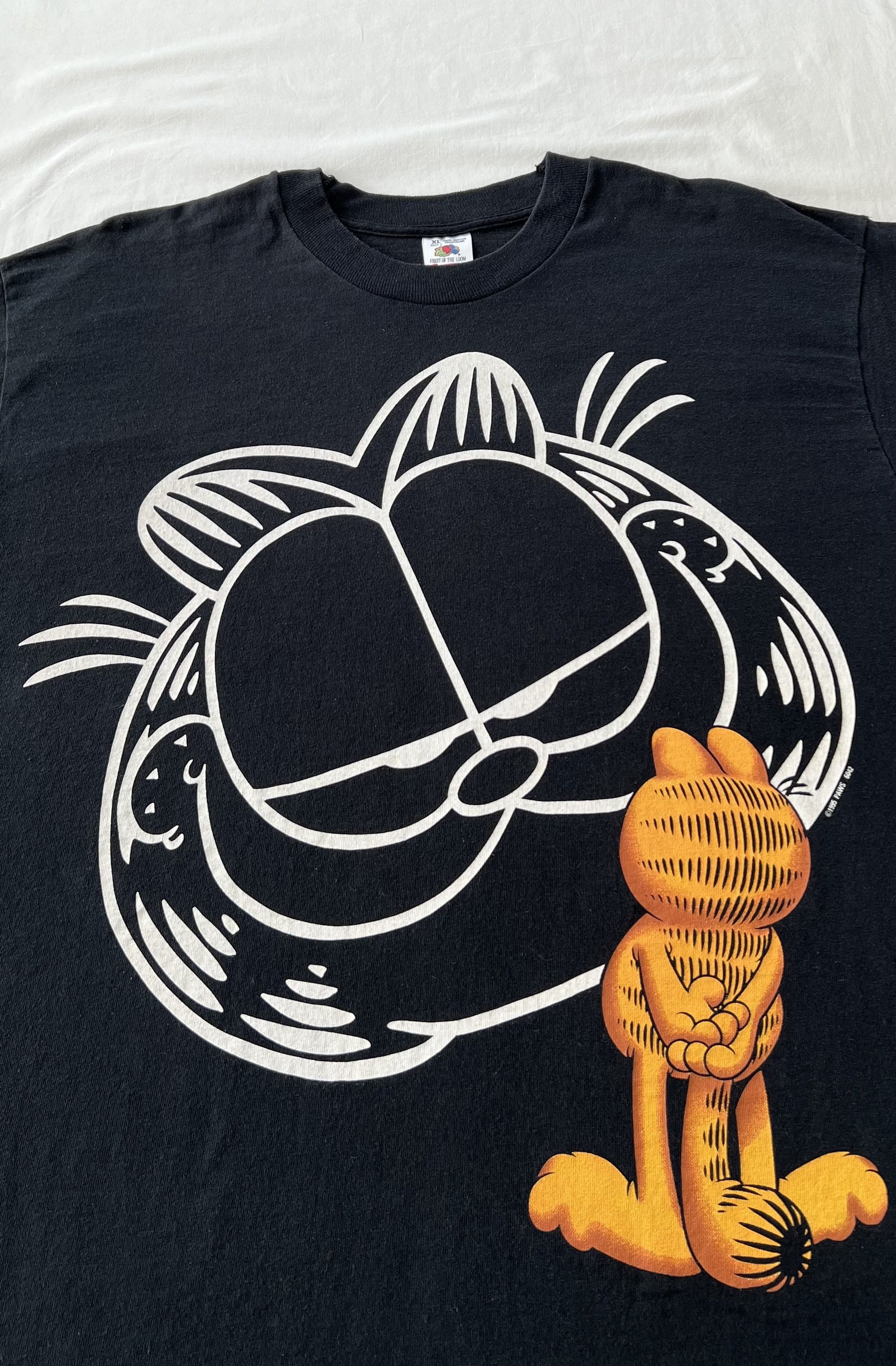 Cartoon Network Vintage 1995 Garfield Cartoon Movie Black T-shirt Size US XL / EU 56 / 4 - 4 Thumbnail