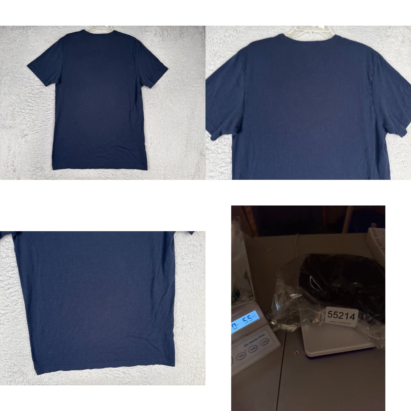 Tommy Hilfiger Tommy Hilfiger Shirt Adult Large Blue Short Sleeve 100% Cotton Crew Neck Logo Size US L / EU 52-54 / 3 - 9 Thumbnail