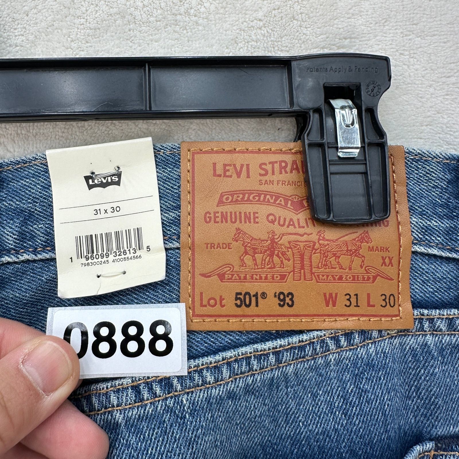 Levi's LEVI'S 501 '93 STYLE MEN'S 31X30 PAINT SPLATTERED STRAIGHT L Size US 31 - 7 Thumbnail