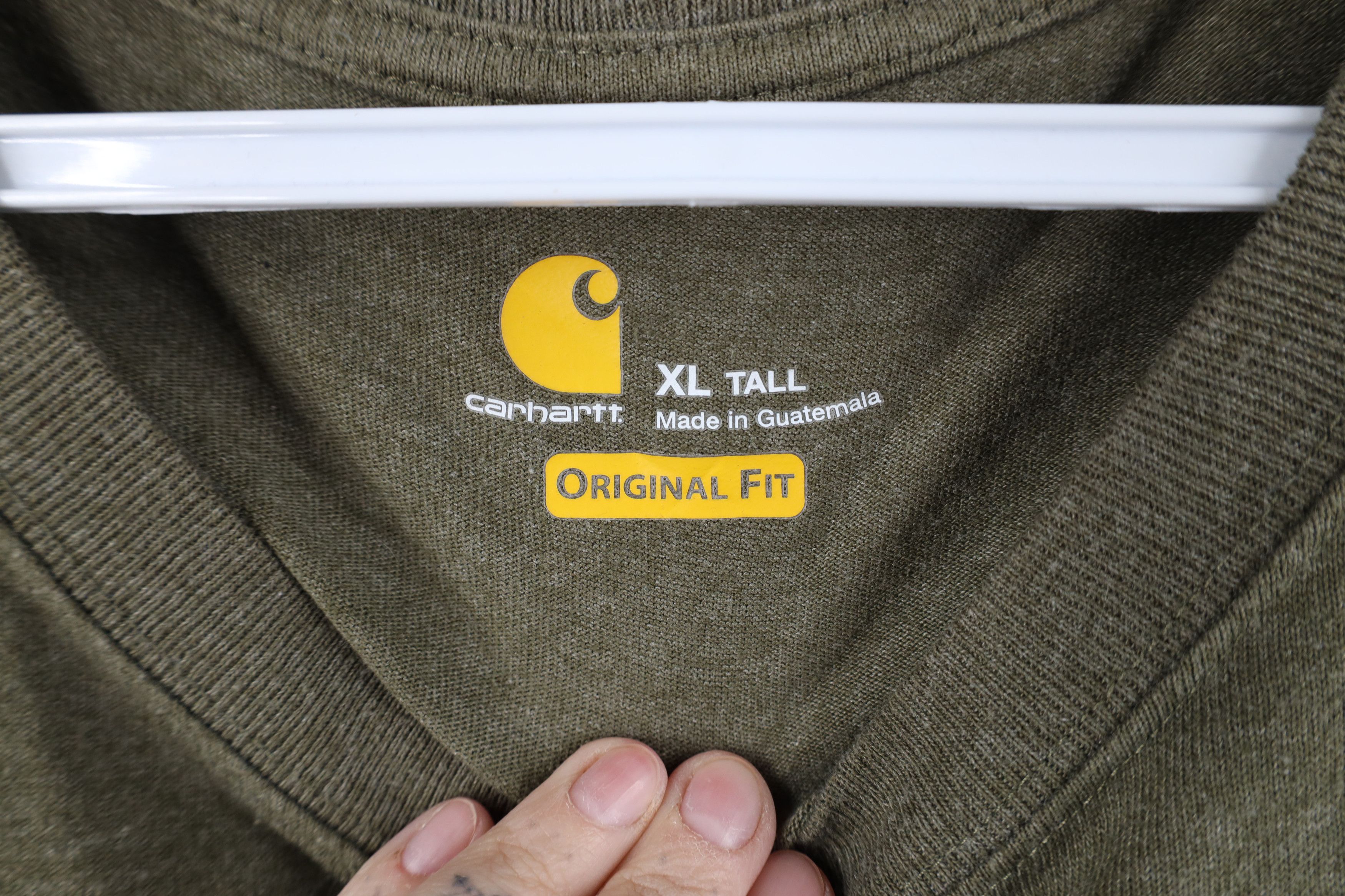 Carhartt Vintage Y2K Carhartt Spell Long Sleeve T-Shirt Heather Green Size US XL / EU 56 / 4 - 8 Thumbnail