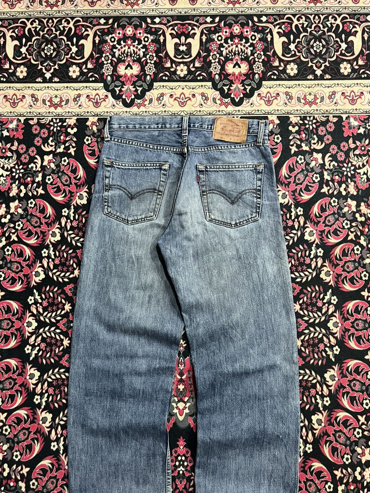 Levi's Vintage Levi’s 508 Blue Washed Distressed Frayed Leg Jeans Size US 30 / EU 46 - 7 Thumbnail
