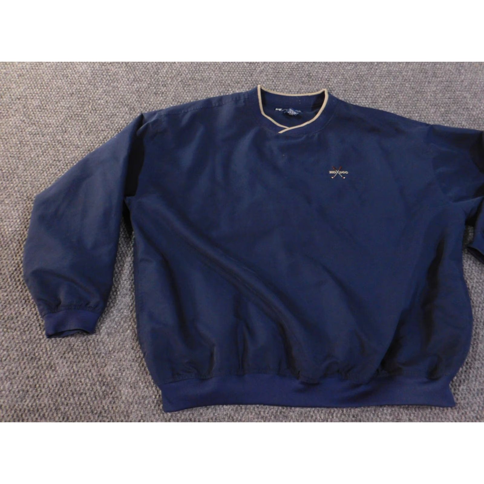 Big Dogs Big Dogs Sweatshirt Large Blue Pullover V-Neck Logo Pockets Knit Polyester Men L Walking 90s Dog Vintage N/A Size US L / EU 52-54 / 3 - 3 Thumbnail