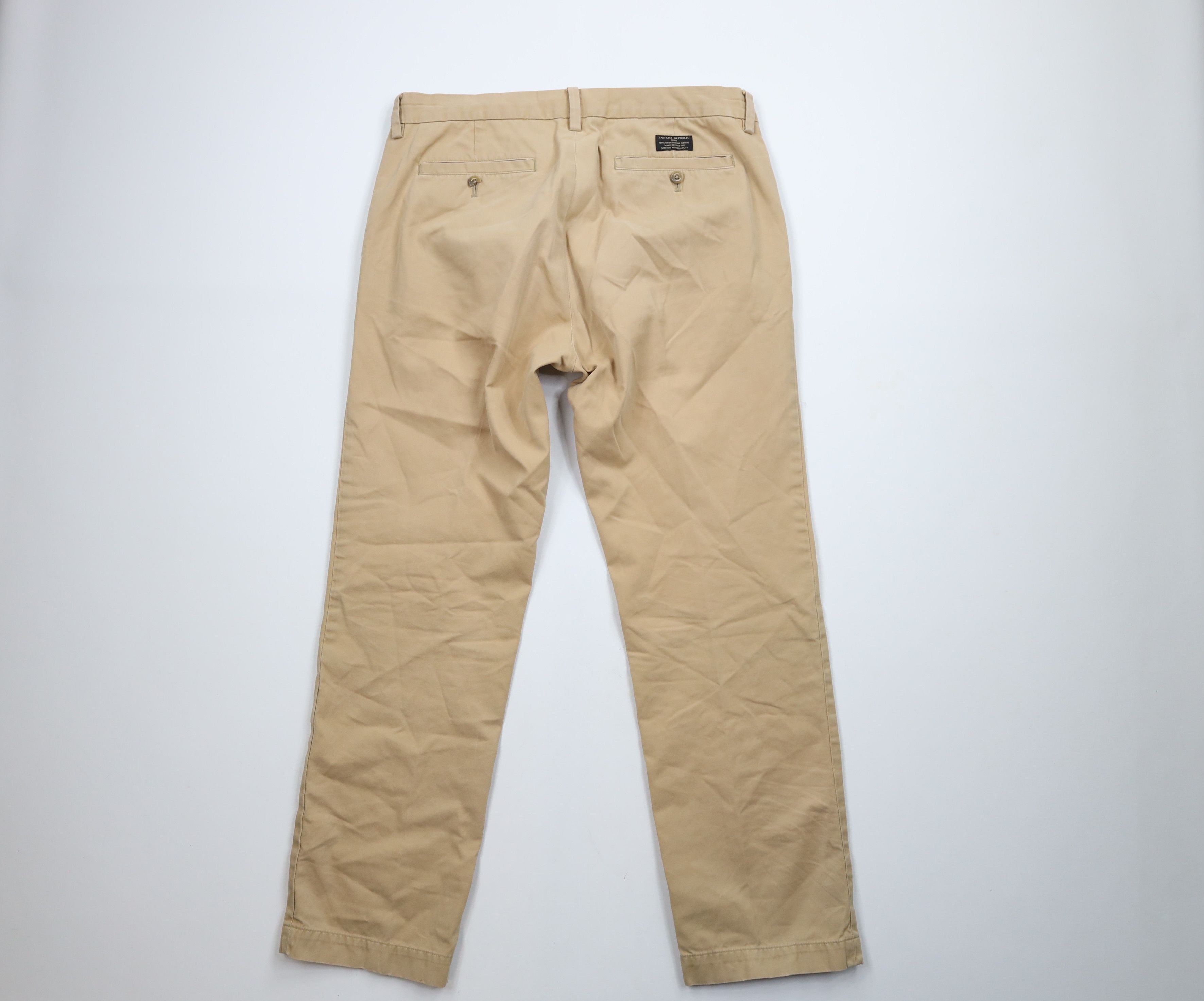 Banana Republic × Vintage Vintage Banana Republic Straight Fit Chino Pants Beige Size US 34 / EU 50 - 8 Thumbnail
