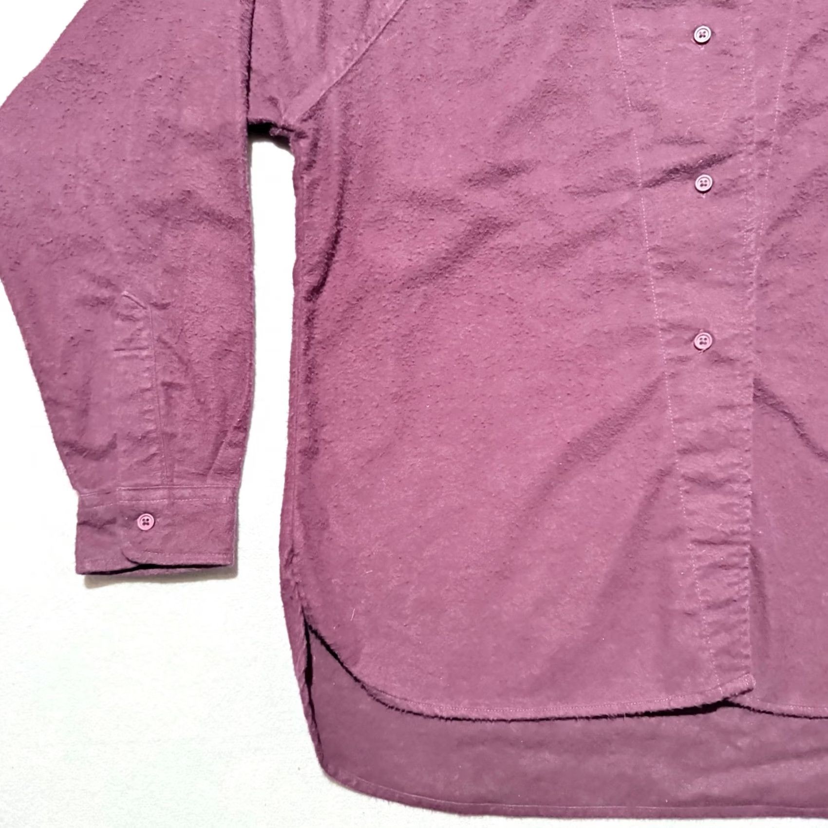 Vintage VINTAGE Woolrich Shirt Women Burgundy USA Made Hidden Button Placket Top - Large Size L / US 10 / IT 46 - 7 Thumbnail