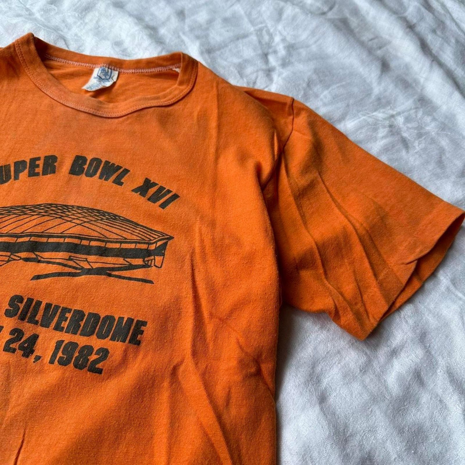 Vintage Vintage 1982 Detroit Super Bowl Football Silverdome Shirt Size US M / EU 48-50 / 2 - 8 Thumbnail