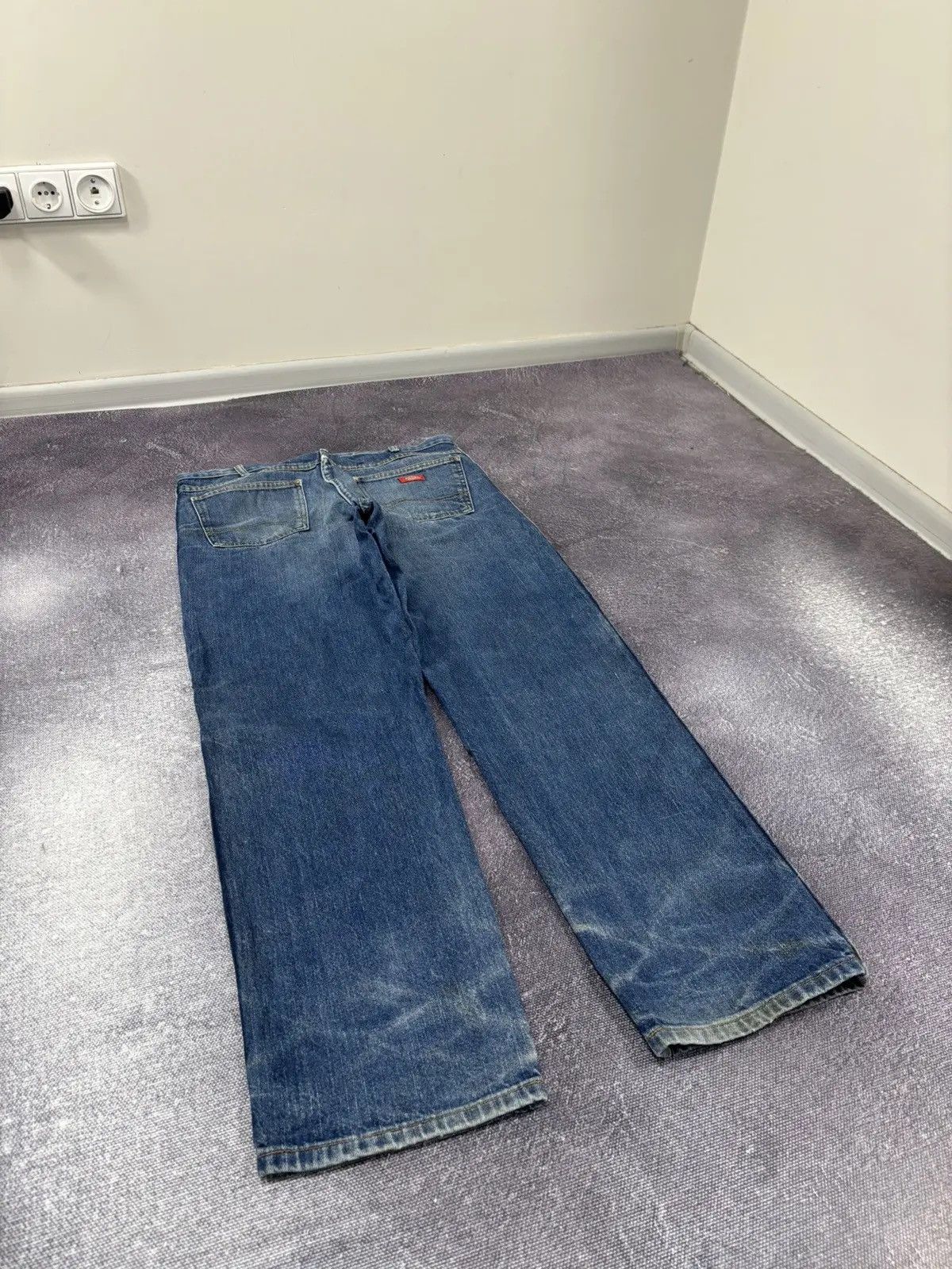 Dickies × Vintage Vintage Dickies Faded Blue Denim Hype Work Baggy Jeans Size US 36 / EU 52 - 4 Thumbnail