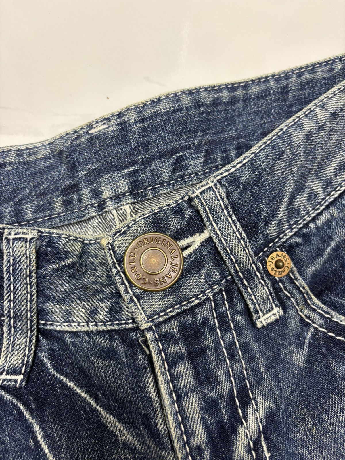 Kapital Cocolulu Slim Regular Clawmark Distressed Denim Jeans Size US 30 / EU 46 - 10 Thumbnail