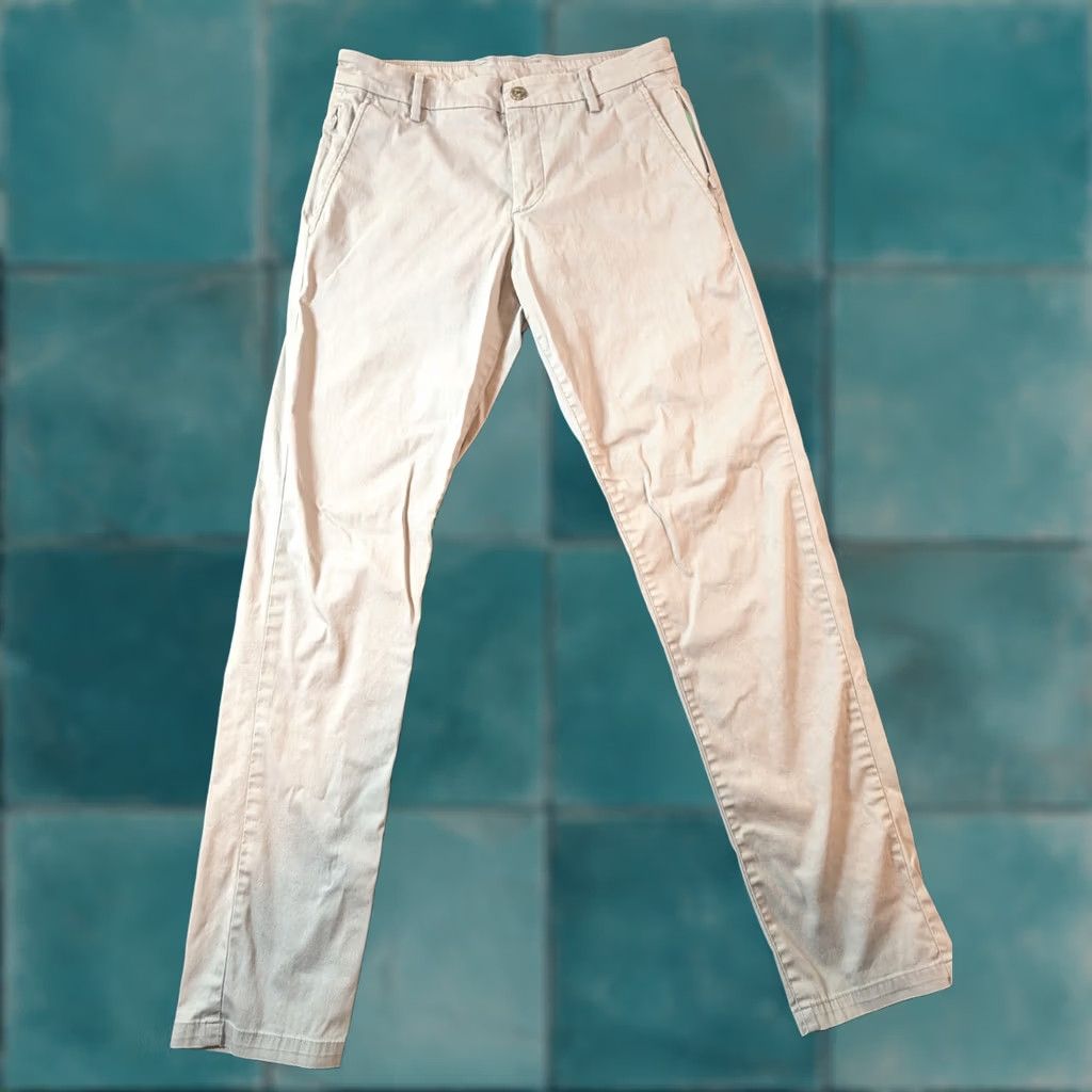 Vintage Birddogs Men's 30x30 Light Gray Stretch Chino Slim Fit Pants Size US 30 / EU 46 - 1 Thumbnail