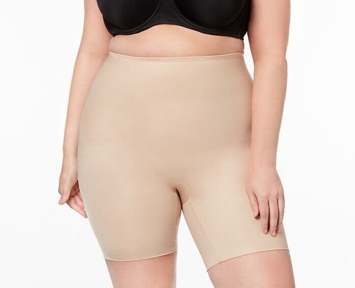 image of Spanx 10131P Power Conceal Her Mid-Thigh Short Natural Glam in Beige, Women's (Size 24)