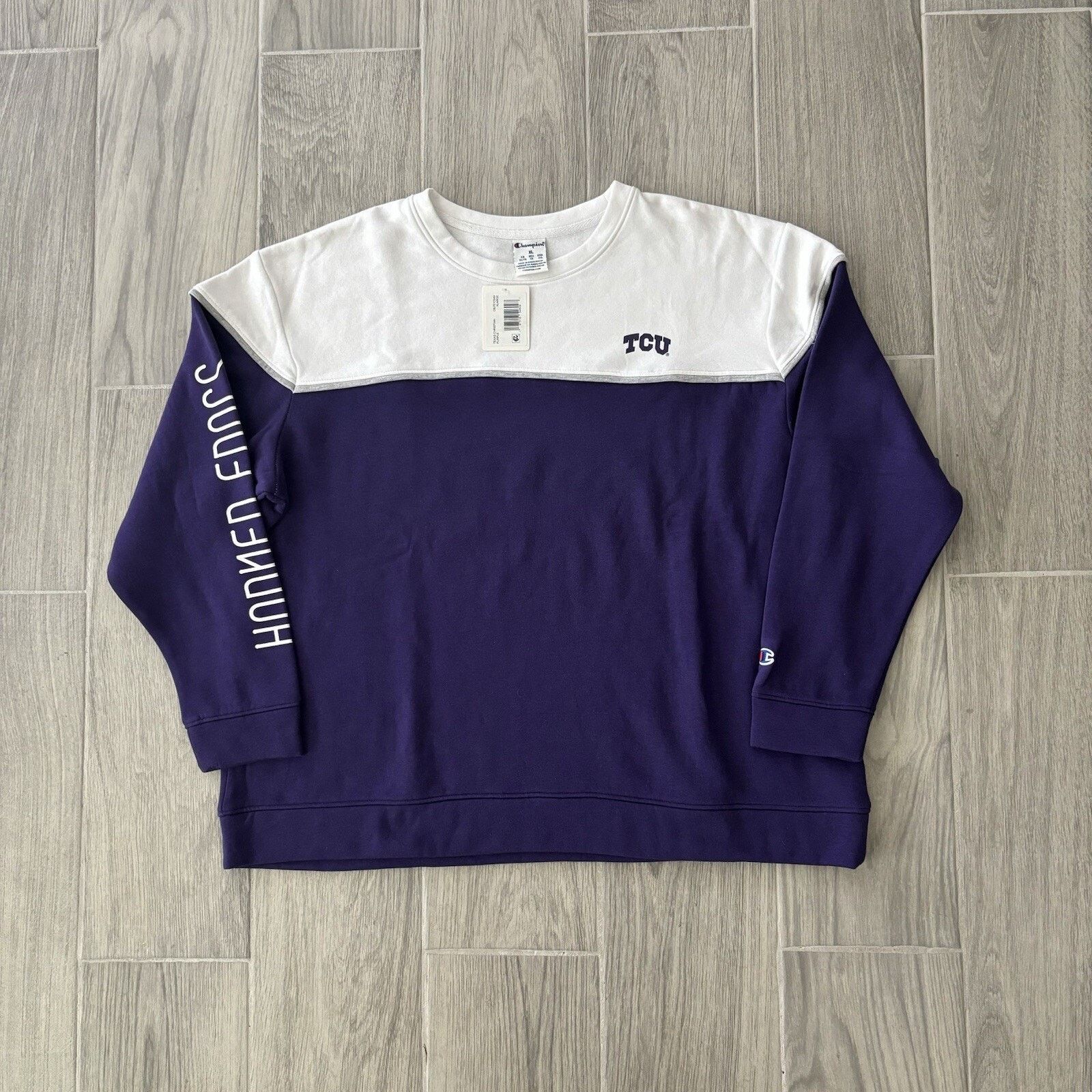 Champion NWT Champion Men’s XL TCU Crewneck Pullover Sweater Size US XL / EU 56 / 4 - 1 Thumbnail