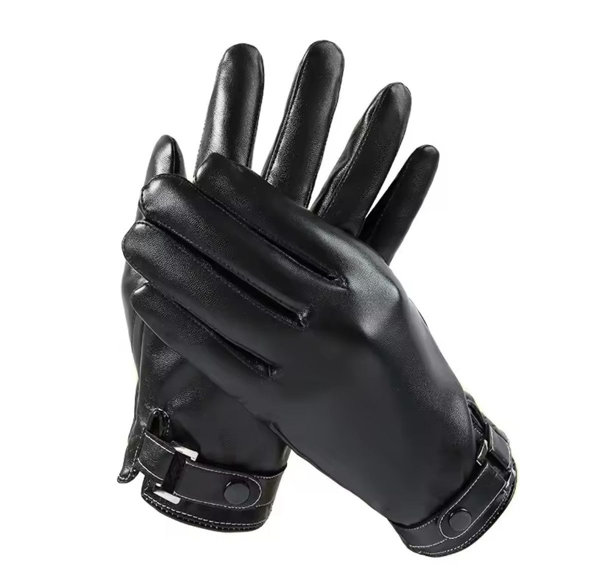 Designer Pu leather gloves business style Size ONE SIZE - 6 Thumbnail