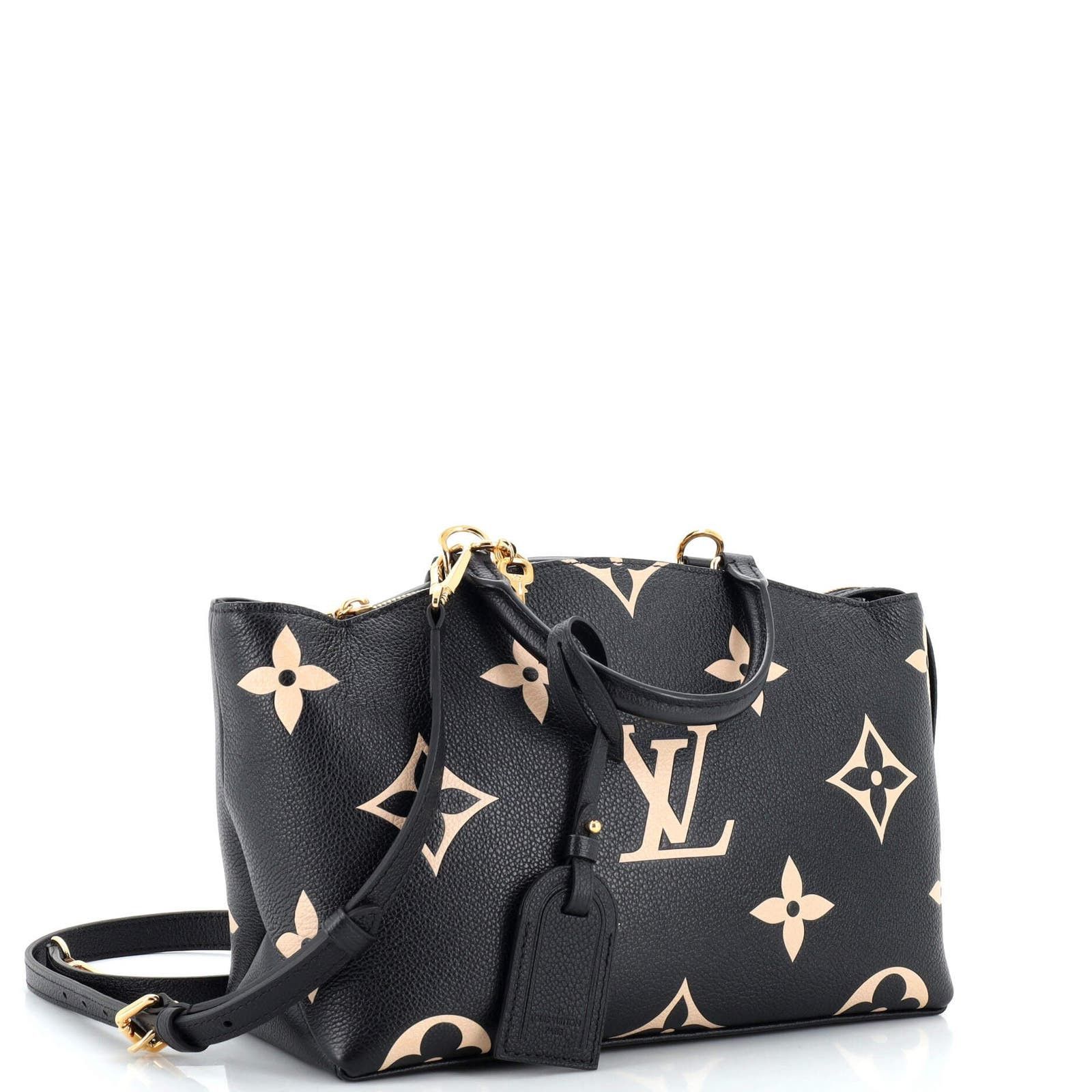 Petit Palais Handbag Bicolor Monogram Empreinte Giant None