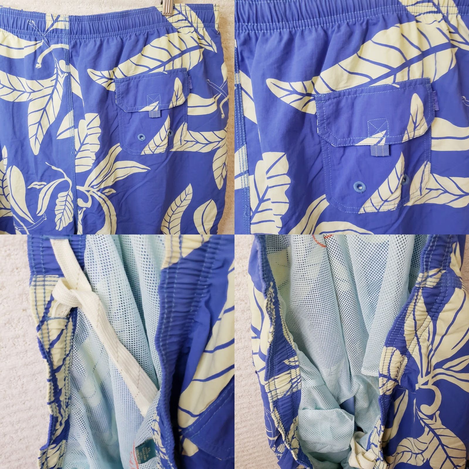 Tommy Bahama Tommy Bahama Mens Relax Blue Floral Tropical Swim Trunks Board Shorts XL Lined Blue Floral Pattern Beach Mens Size US 36 / EU 52 - 8 Thumbnail