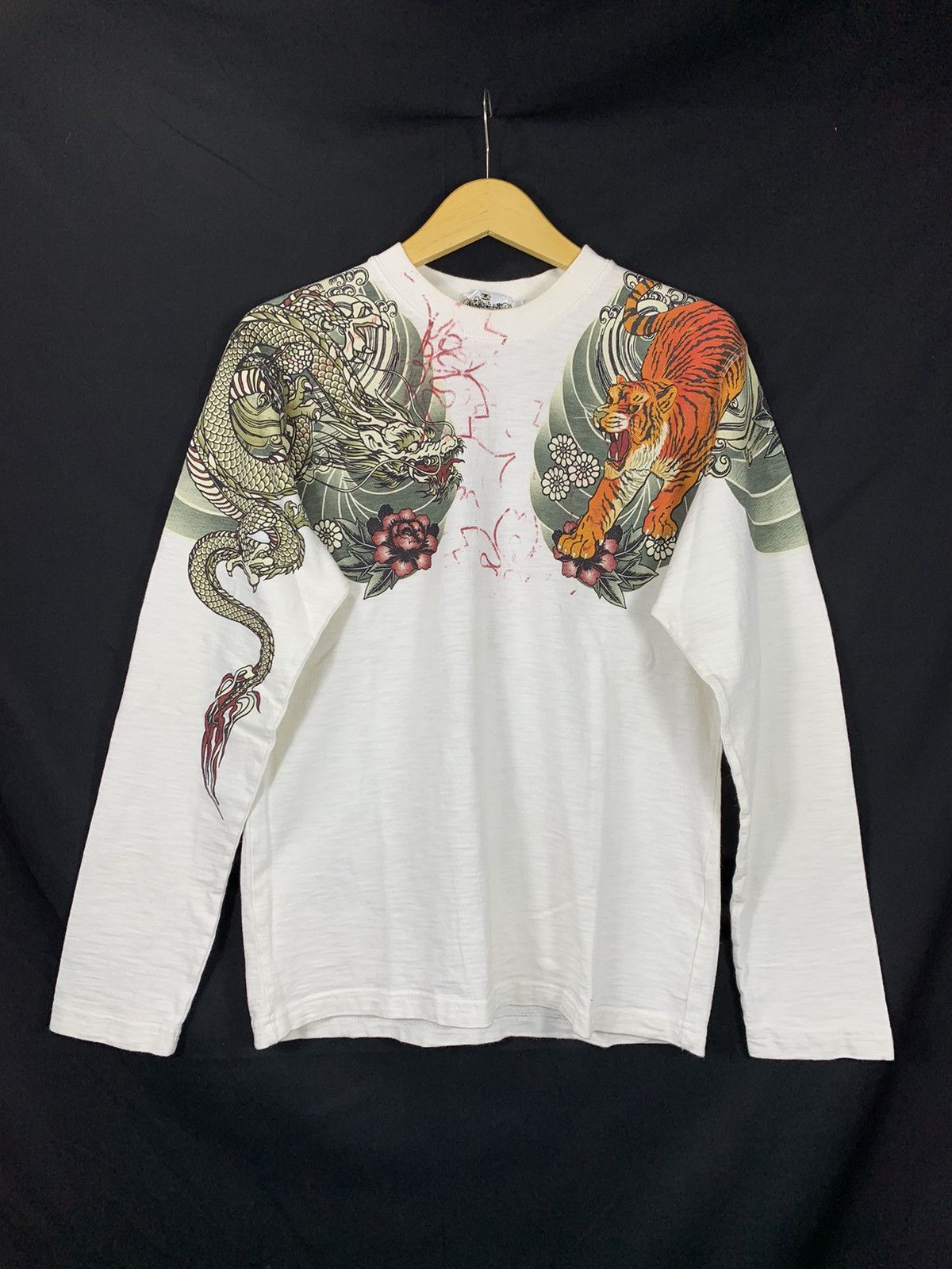 If Six Was Nine Vintage Karakuri Tamashi Dragon Sukajan Long Slevee Size US L / EU 52-54 / 3 - 2 Thumbnail