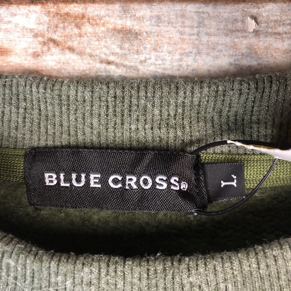 Japanese Brand Blue Cross streetwear Green Sweatshirt #A2064 Size US S / EU 44-46 / 1 - 11 Thumbnail
