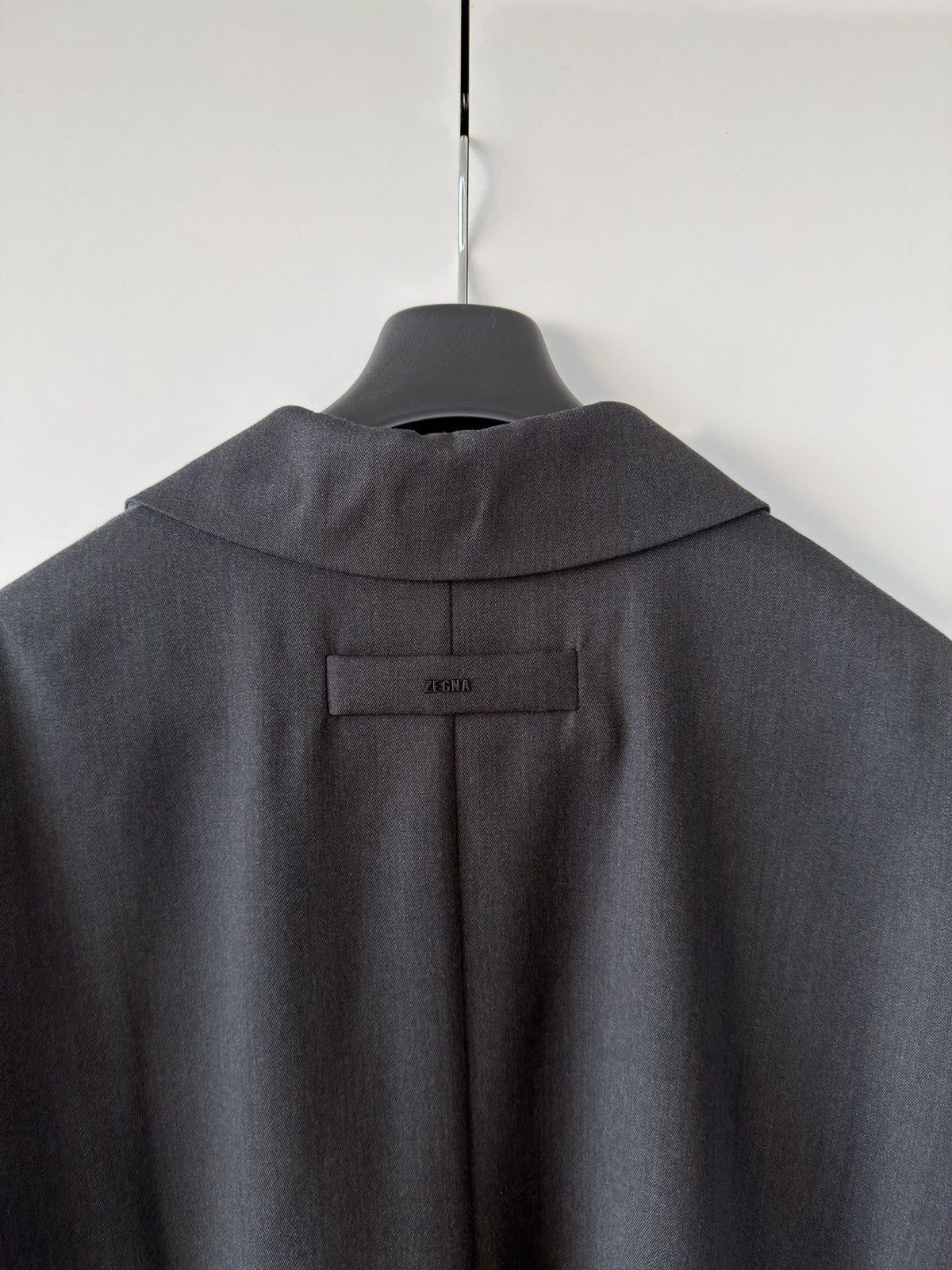 Ermenegildo Zegna × Fear of God Oversized Wool Trench Coat Anthracite 50 Size US L / EU 52-54 / 3 - 12 Thumbnail