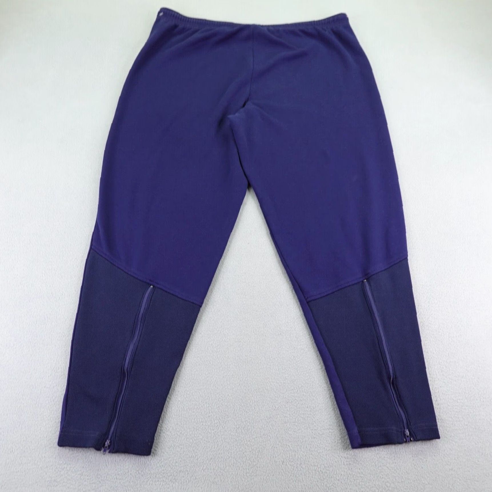 Nike VINTAGE Nike Pants Large Blue Track Sweats Ankle Zip Tapered 90s Mens Size US 39 - 6 Thumbnail