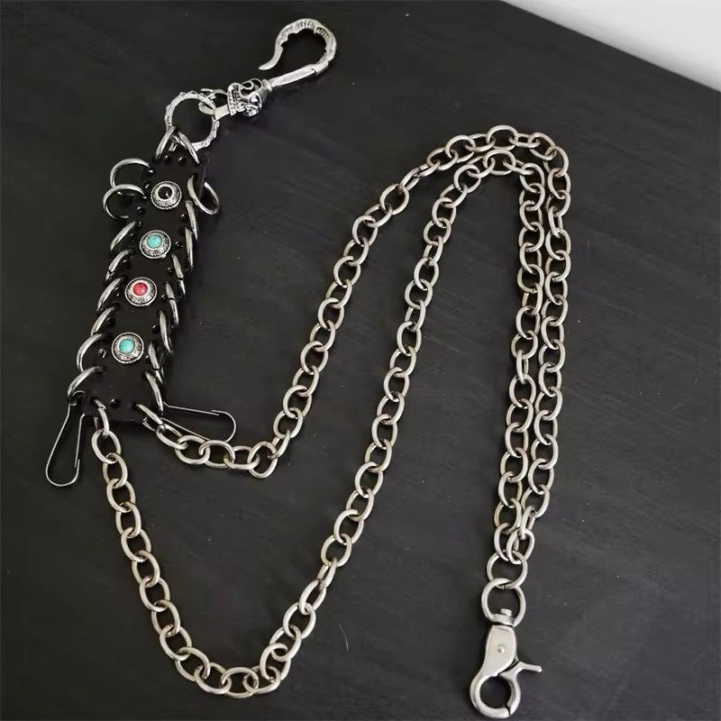 Jewelry Punk genuine leather Pants Chain Size ONE SIZE - 2 Thumbnail