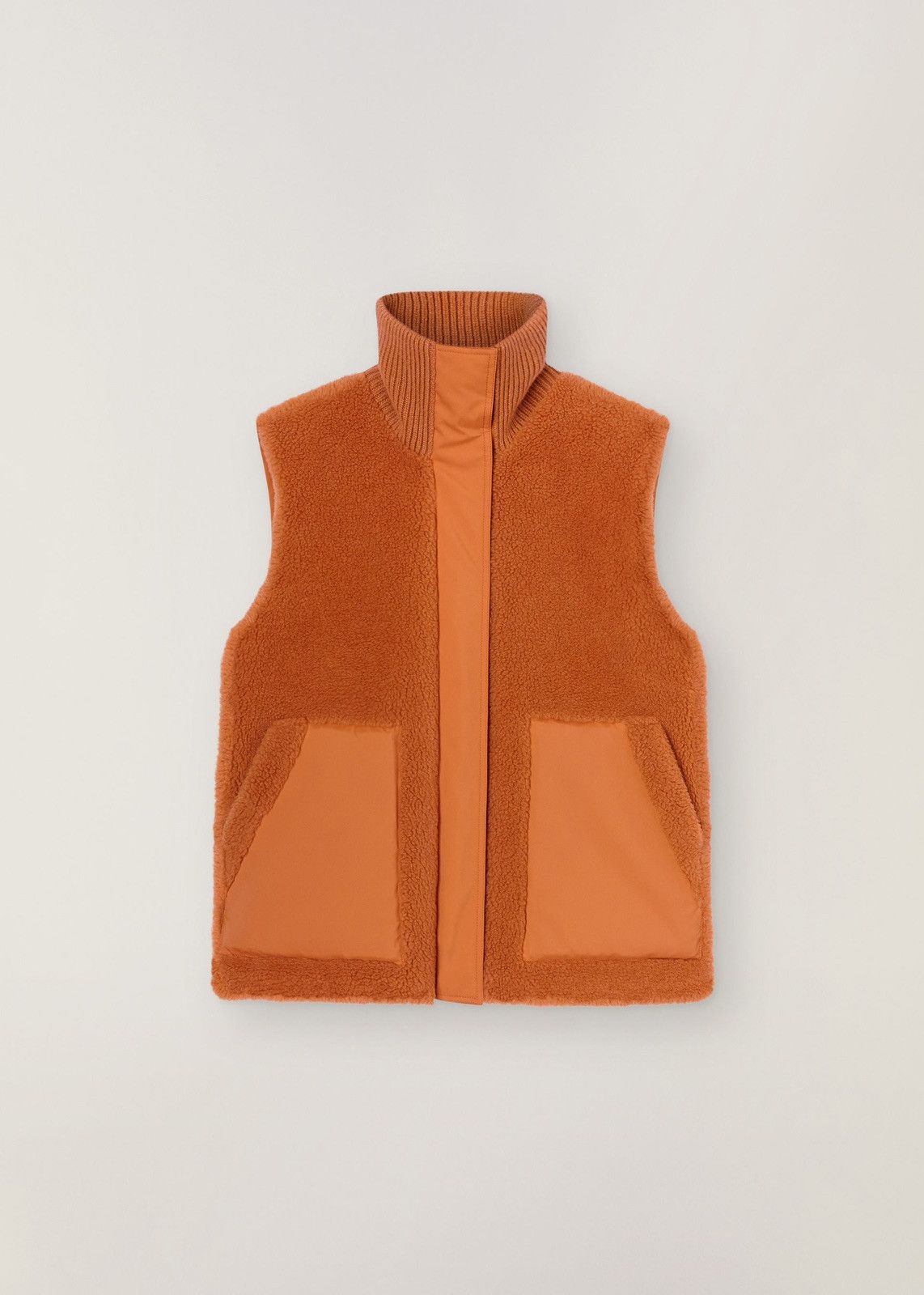 Loro Piana o1srvl11e1124 Reversible Gilet in Orange Size L / US 10 / IT 46 - 1 Thumbnail