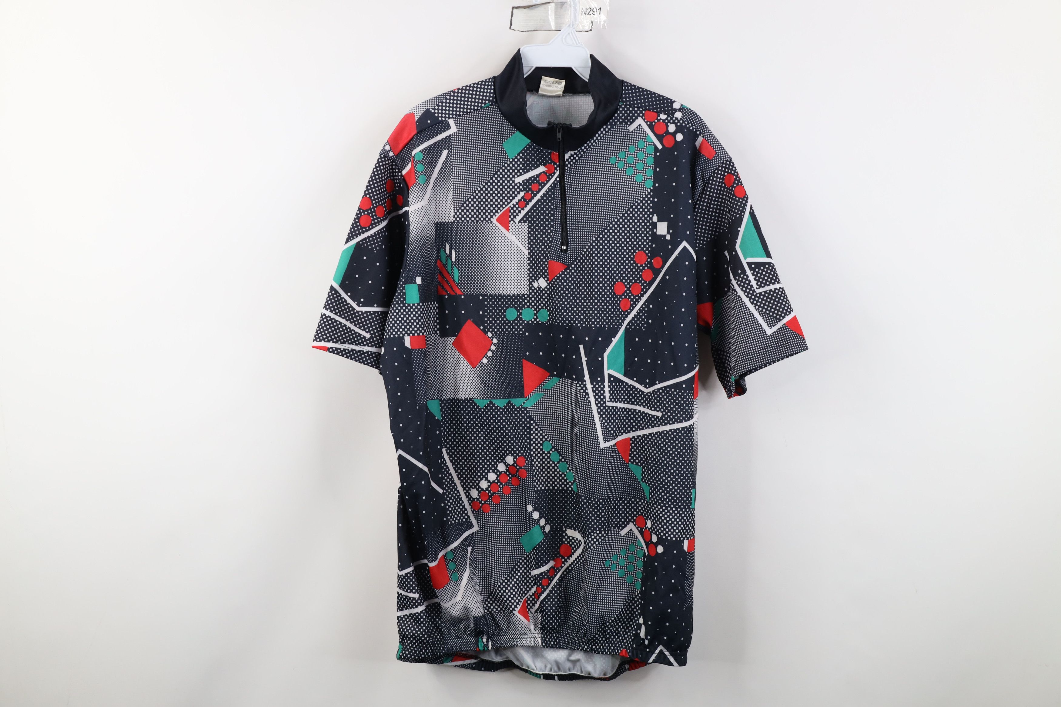 Vintage Vintage 90s Streetwear Half Zip Bicycle Cycling Jersey Shirt Size US L / EU 52-54 / 3 - 1 Thumbnail
