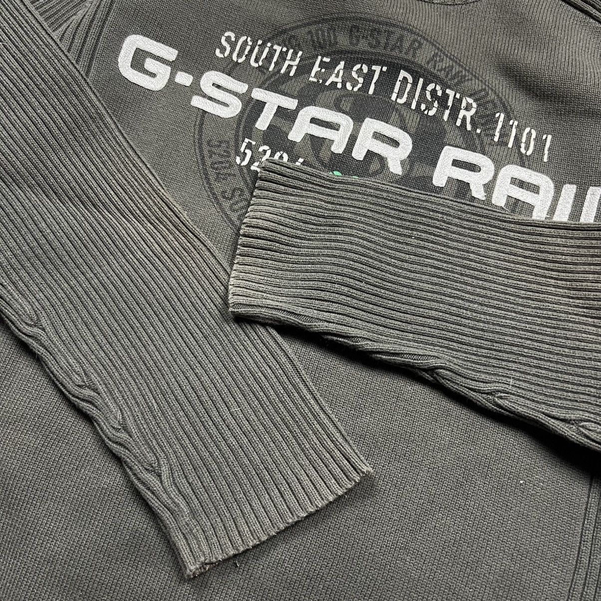G-Star 00s G-Star Raw Vintage Avant Garde Knit Military Sweater Size US XL / EU 56 / 4 - 8 Thumbnail