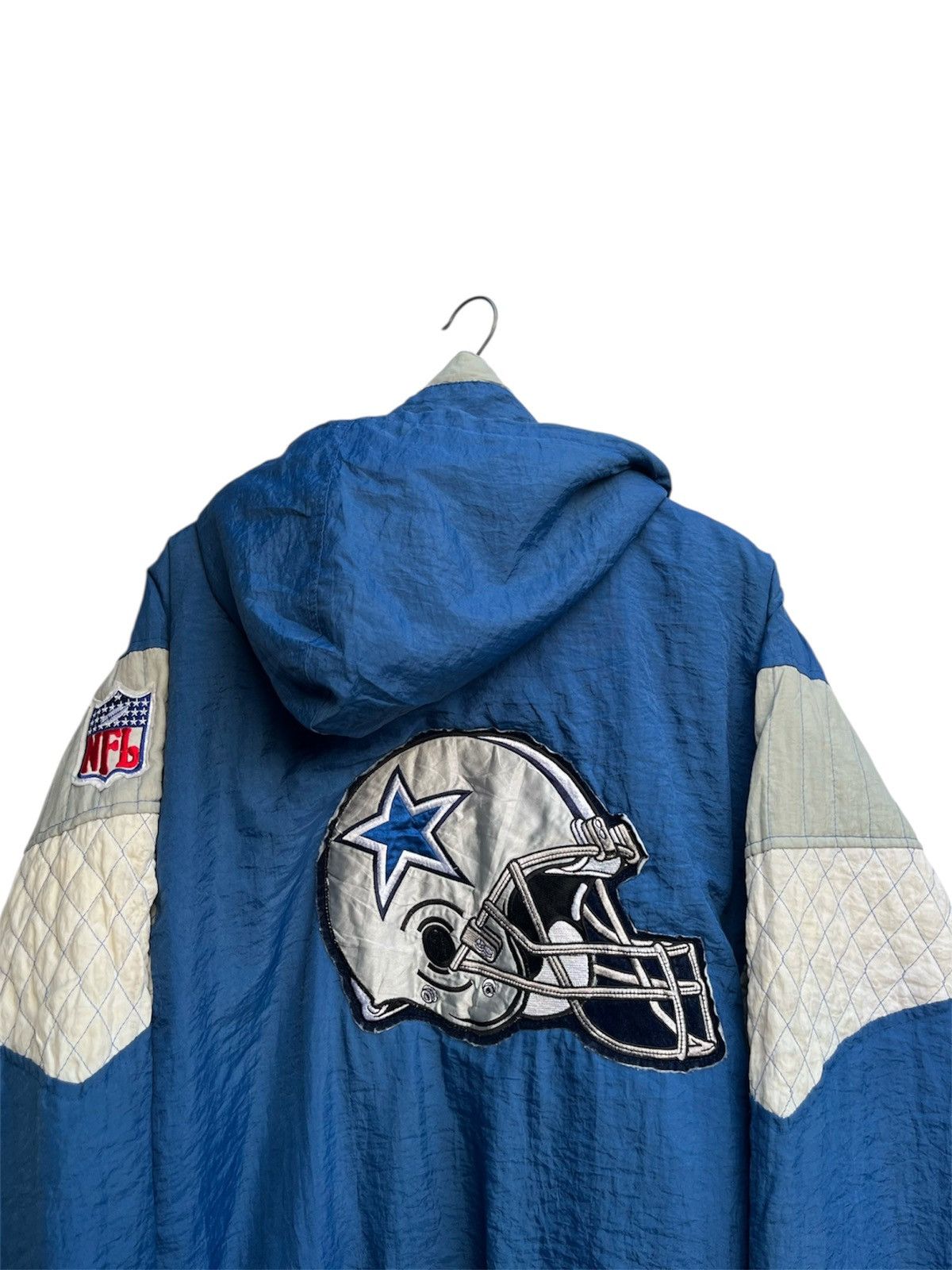 NFL Vintage Hawk Activewear Sports Dallas Cowboys Nylon Jacket Size US XL / EU 56 / 4 - 7 Thumbnail