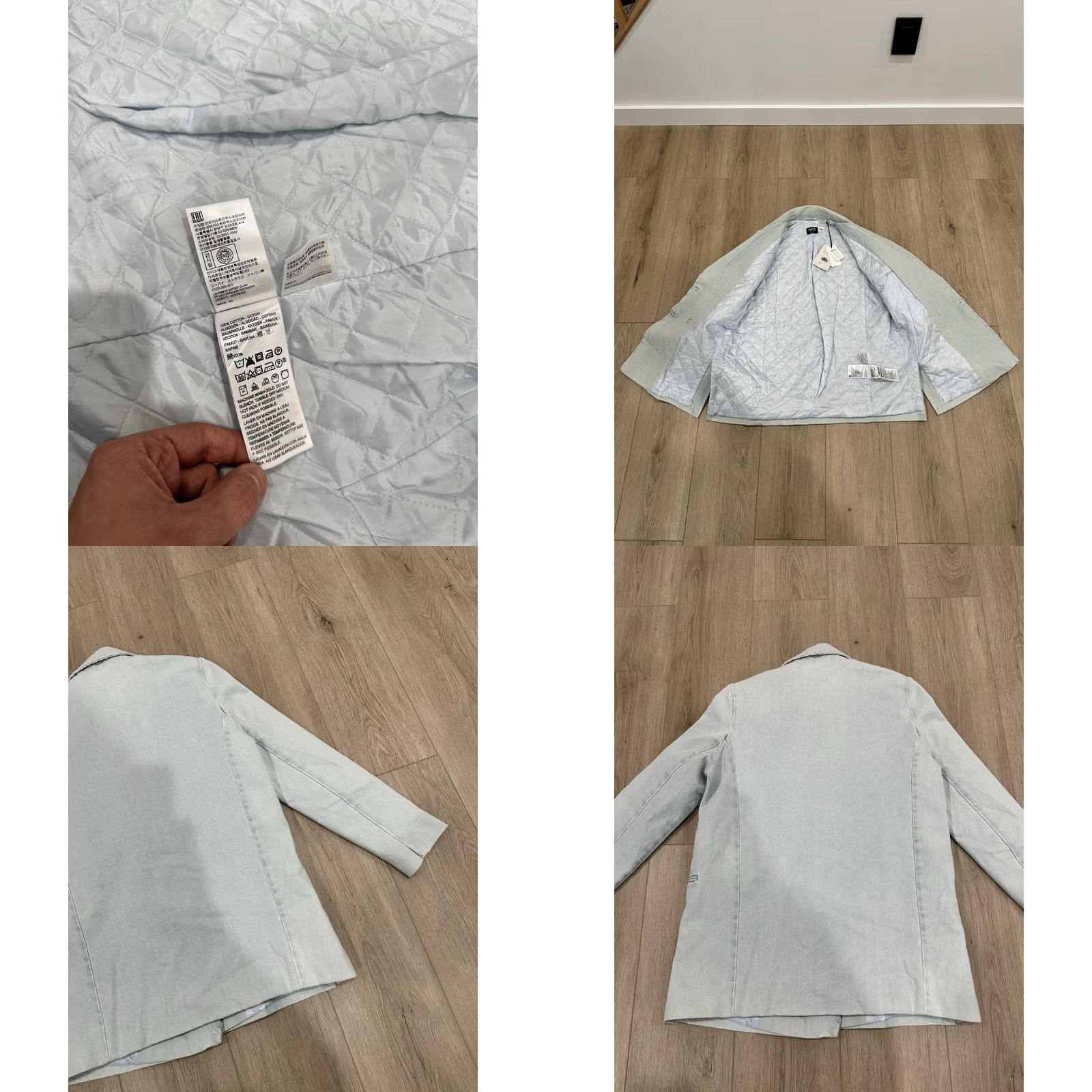 Levi's NWT Levi’s Made & Crafted Light Wash Denim Women’s Jacket Blazer Double Breast M Jacket Women Blue 80s Vintage N/A Size M / US 6-8 / IT 42-44 - 8 Thumbnail