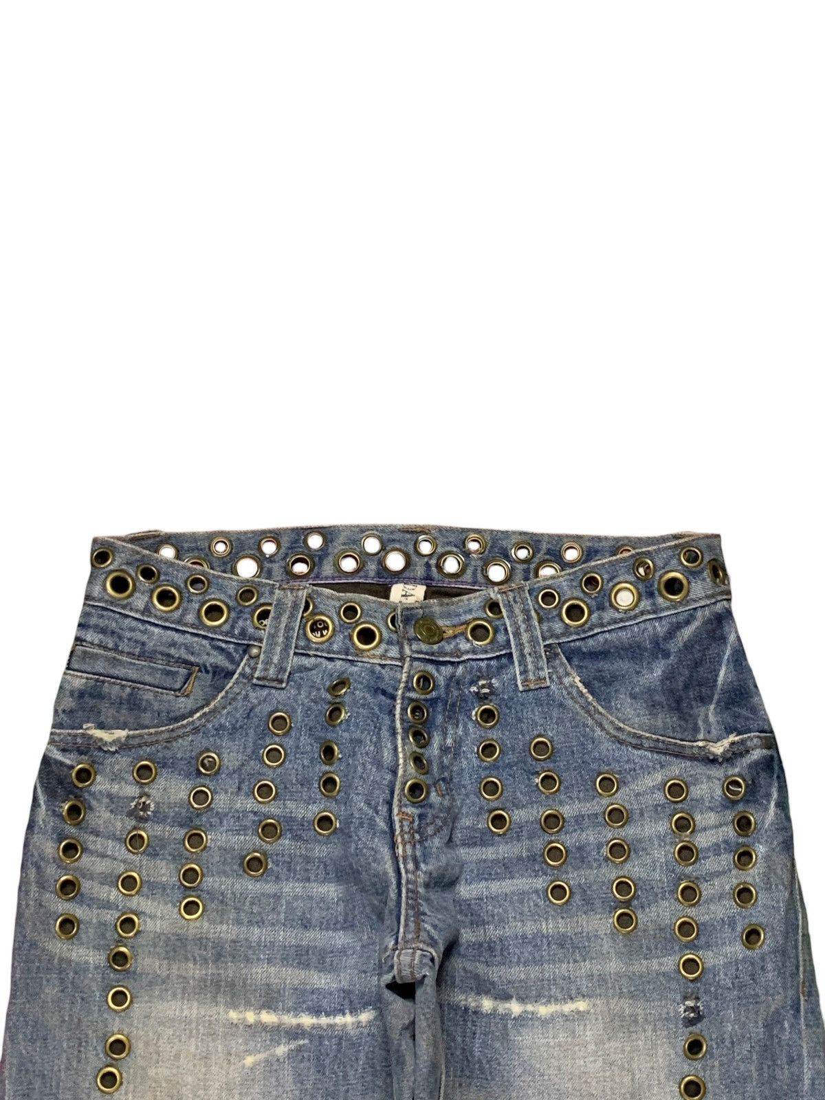 Japanese Brand × Kapital Vintage Japanese Brand Mud Wash Distressed Flare Jeans Size US 30 / EU 46 - 4 Thumbnail
