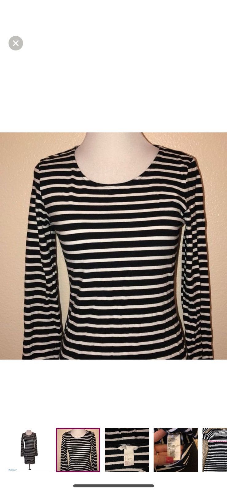 H&M H&M small bodycon striped dress Size S / US 4 / IT 40 - 2 Thumbnail
