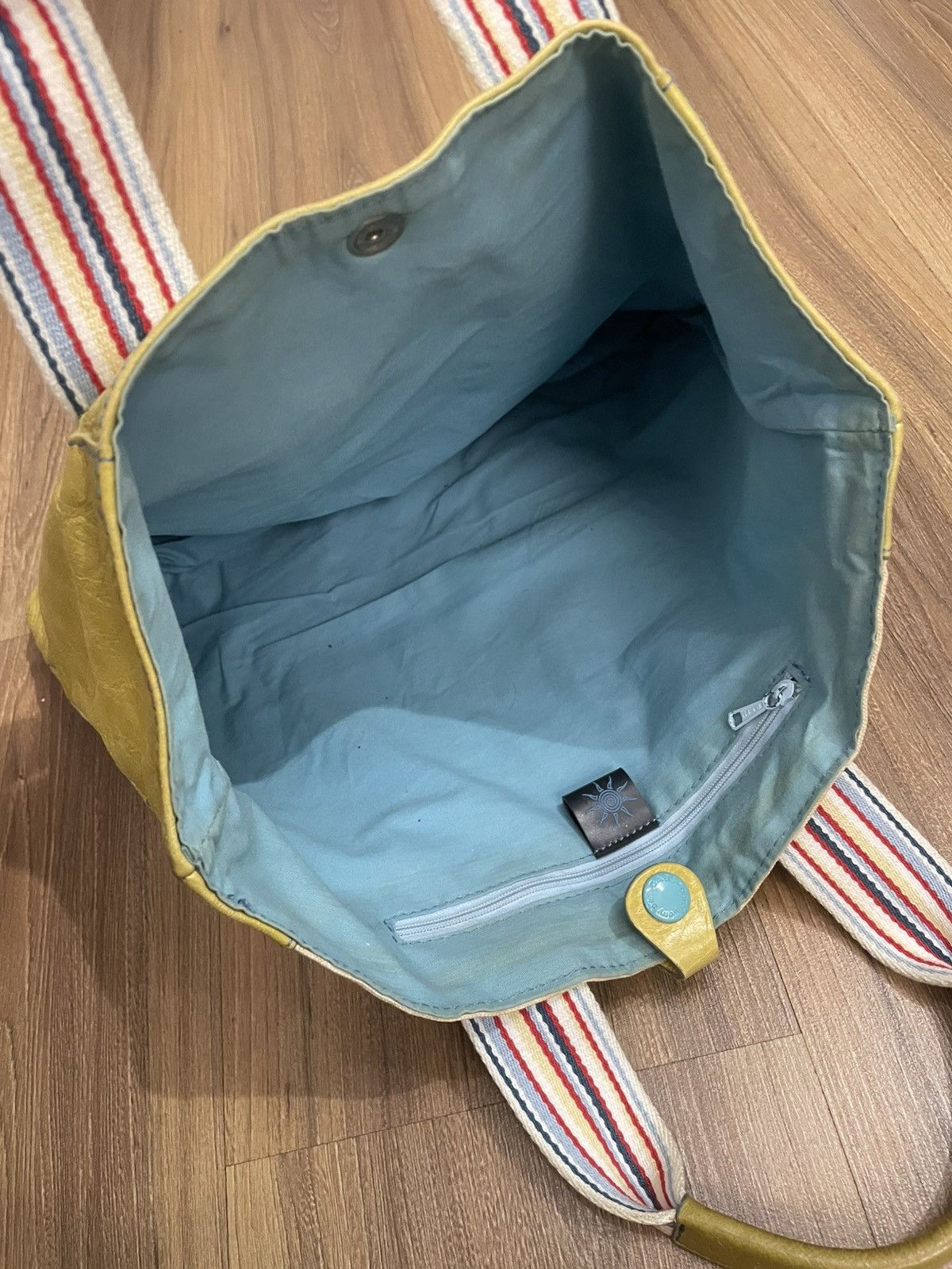 Other GABS Italy Artisan Tote | Mustard Hide & Canvas Body Size ONE SIZE - 3 Thumbnail