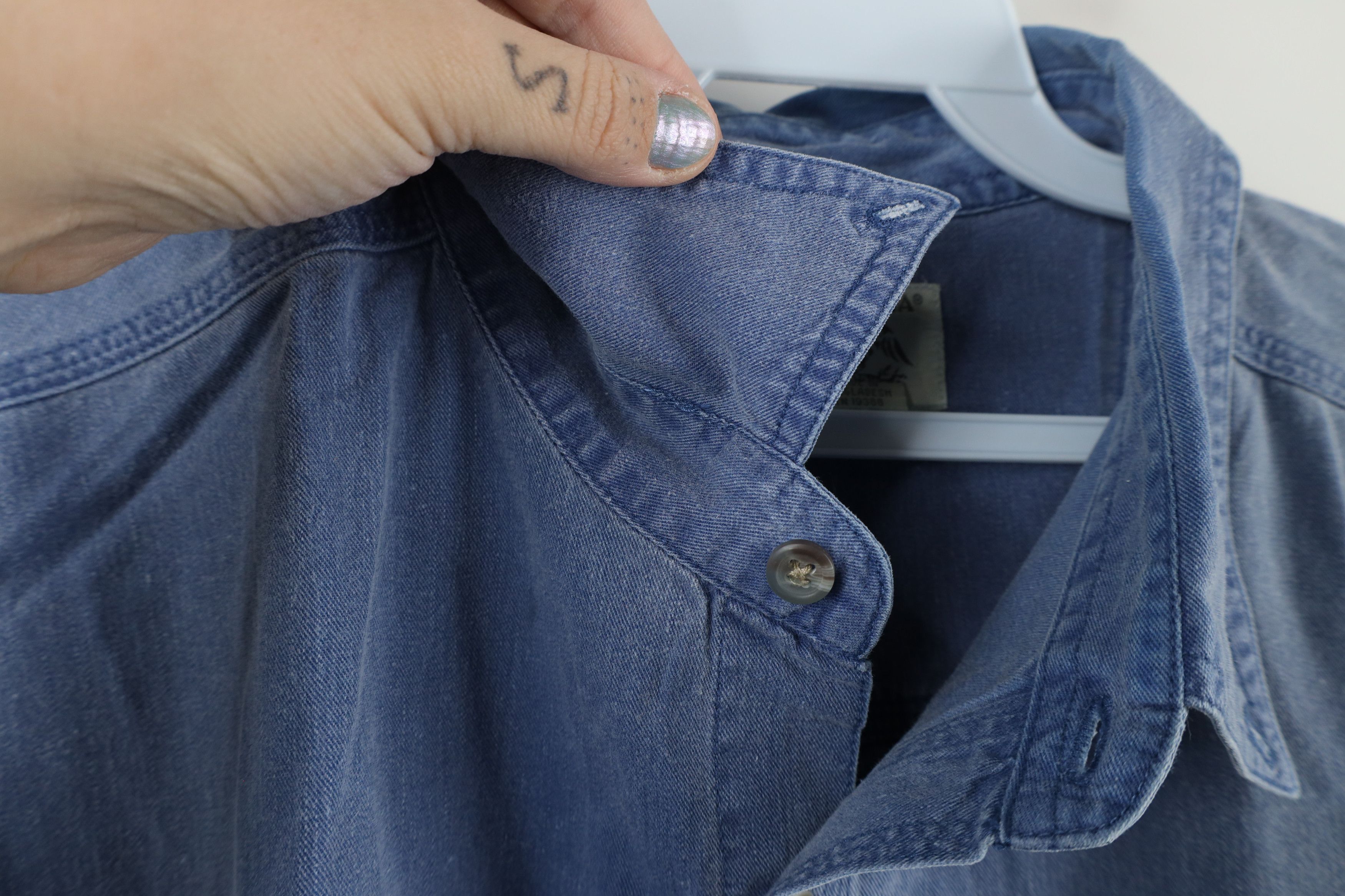 Vintage Vintage 90s Streetwear Short Sleeve Button Shirt Blue Size US L / EU 52-54 / 3 - 9 Thumbnail