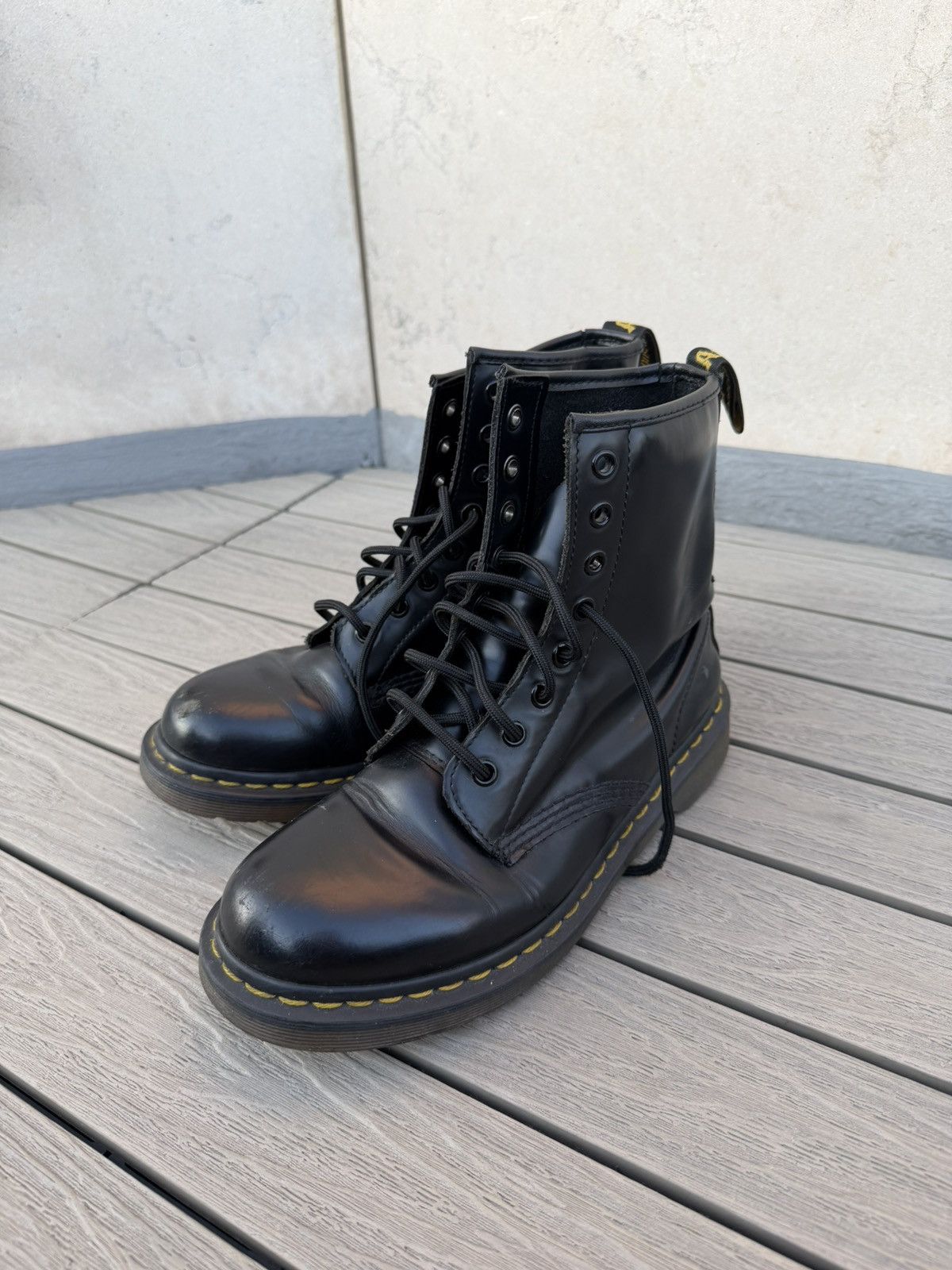 Dr. Martens Dr Doc Martens × BEAMS Suede 1460B 8-hole boots 