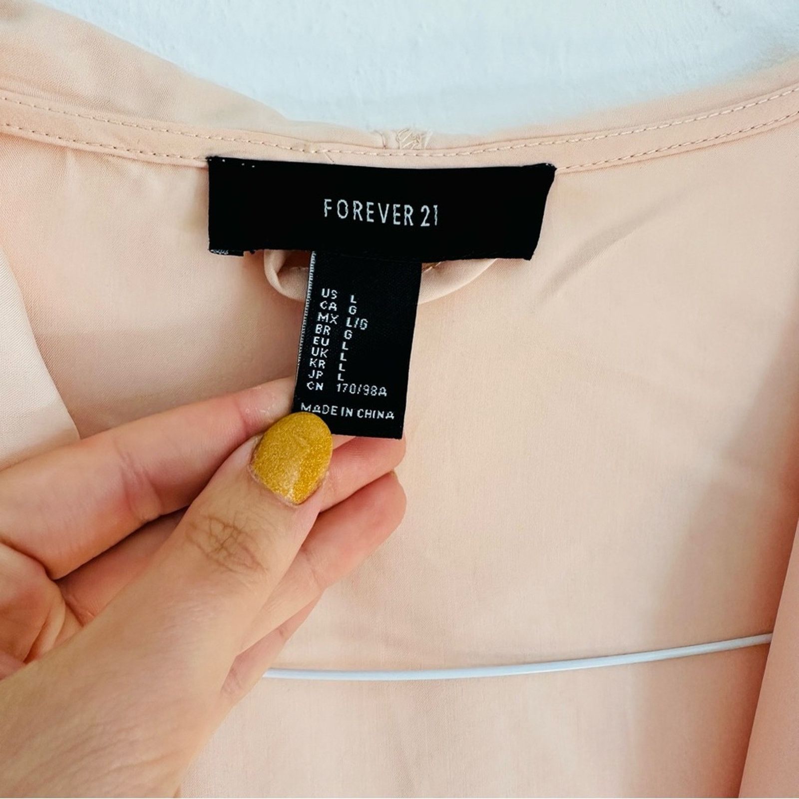 Forever 21 FOREVER 21 Peach Pink Zipper Light Anorak Trench Coat Jacket Size L / US 10 / IT 46 - 7 Thumbnail