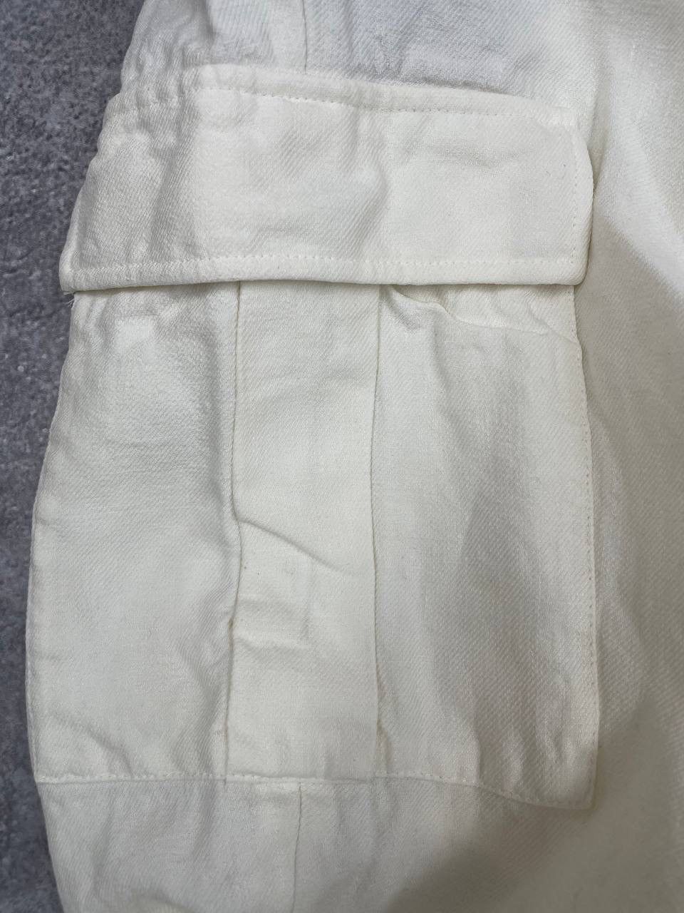 Suitsupply Suitsupply Men Pure Linen Cargo Pants Blake Flat Front White Size US 38 / EU 54 - 9 Thumbnail