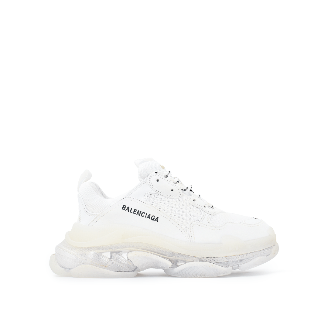 Balenciaga o1la1rc1a0226 Triple S Clear Sole Sneakers In White Size US 8 / EU 41 - 1 Thumbnail