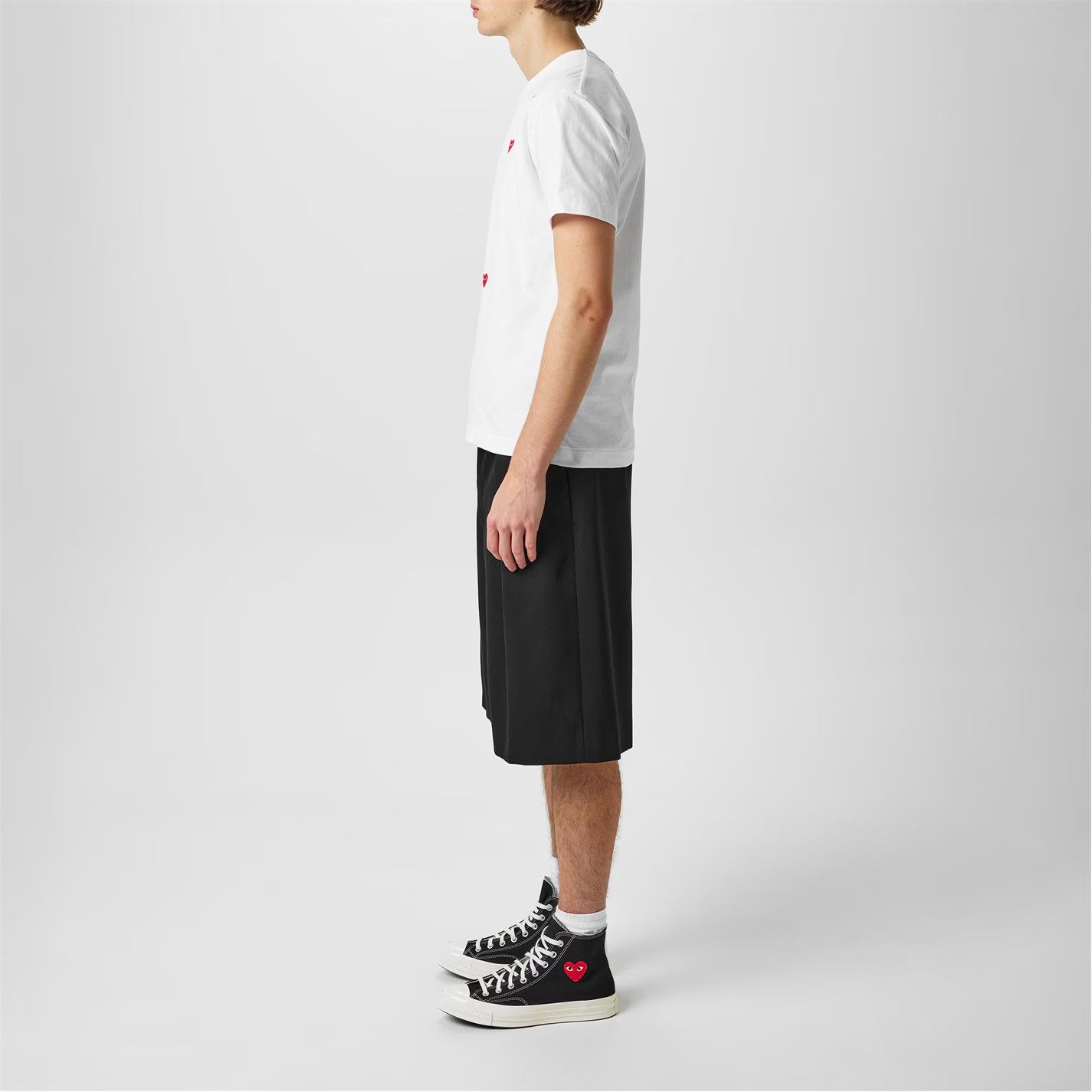 Comme des Garcons PLAY o1g2r1mq0426 Single Heart Chuck 70 High Top Trainers Black Size US 9 / EU 42 - 6 Thumbnail