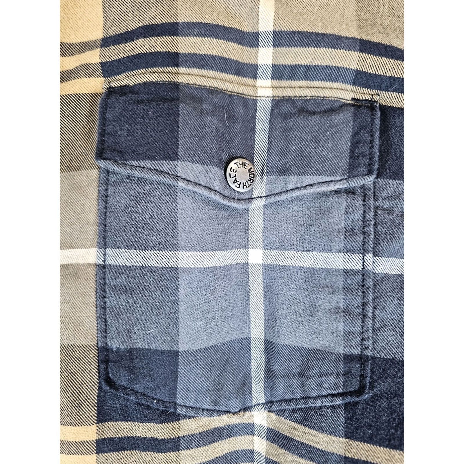 The North Face The North Face Fleece Lined Flannel Shirt Jacket Button-Up Mens Size M Yellow/Black Size US M / EU 48-50 / 2 - 7 Thumbnail