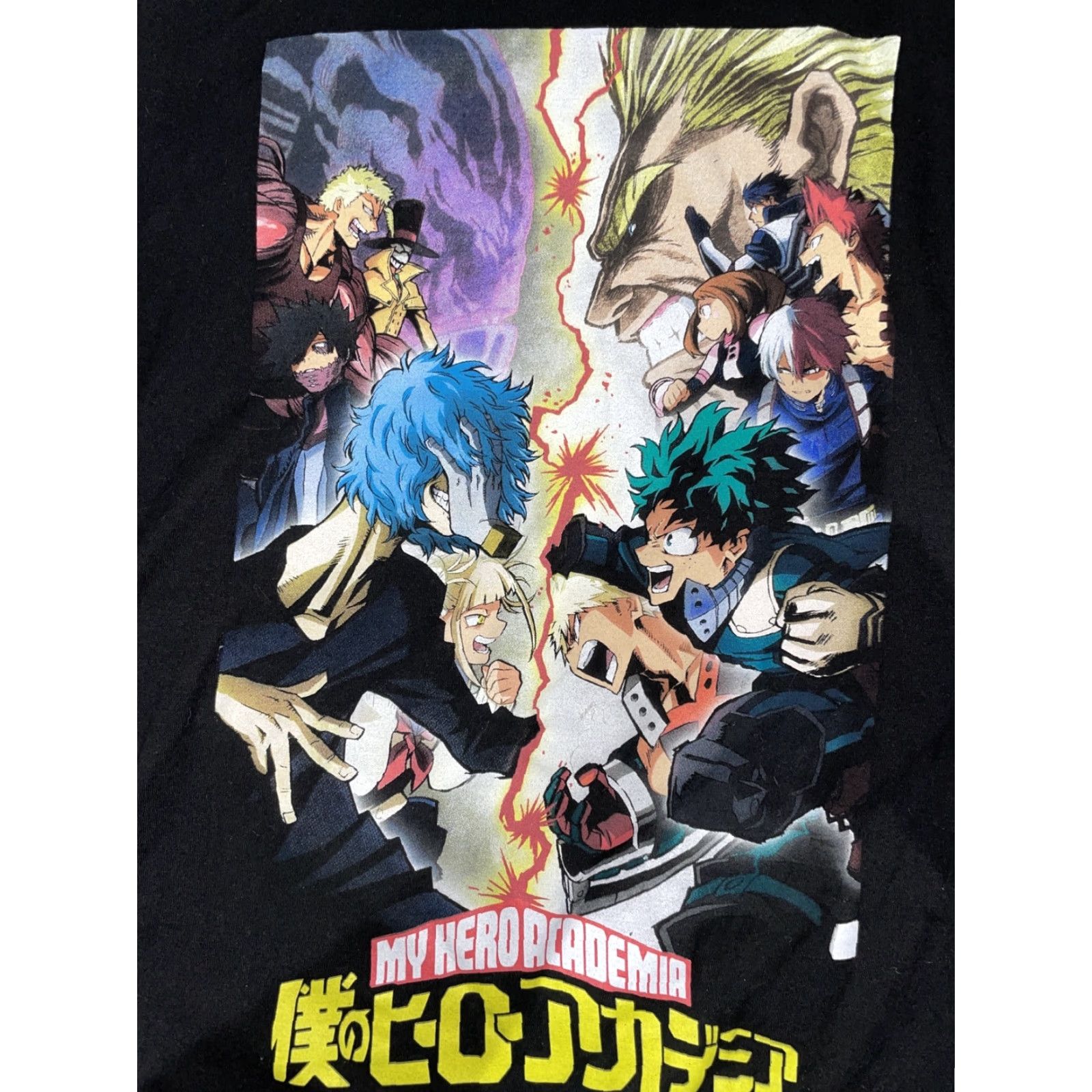 Vintage My Hero Academia T-Shirt Men's Black Short Sleeve Medium Anime Characters Crew Neck Shirt Size US M / EU 48-50 / 2 - 2 Thumbnail