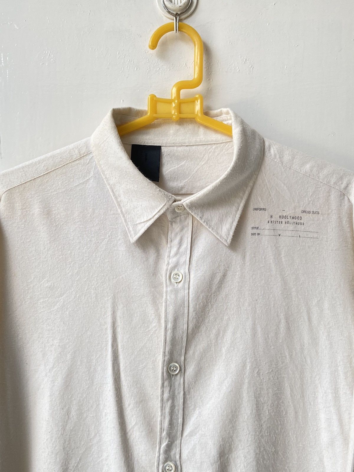 Japanese Brand × N.Hoolywood N. HOOLYWOOD Cream Shirt Size US M / EU 48-50 / 2 - 3 Thumbnail