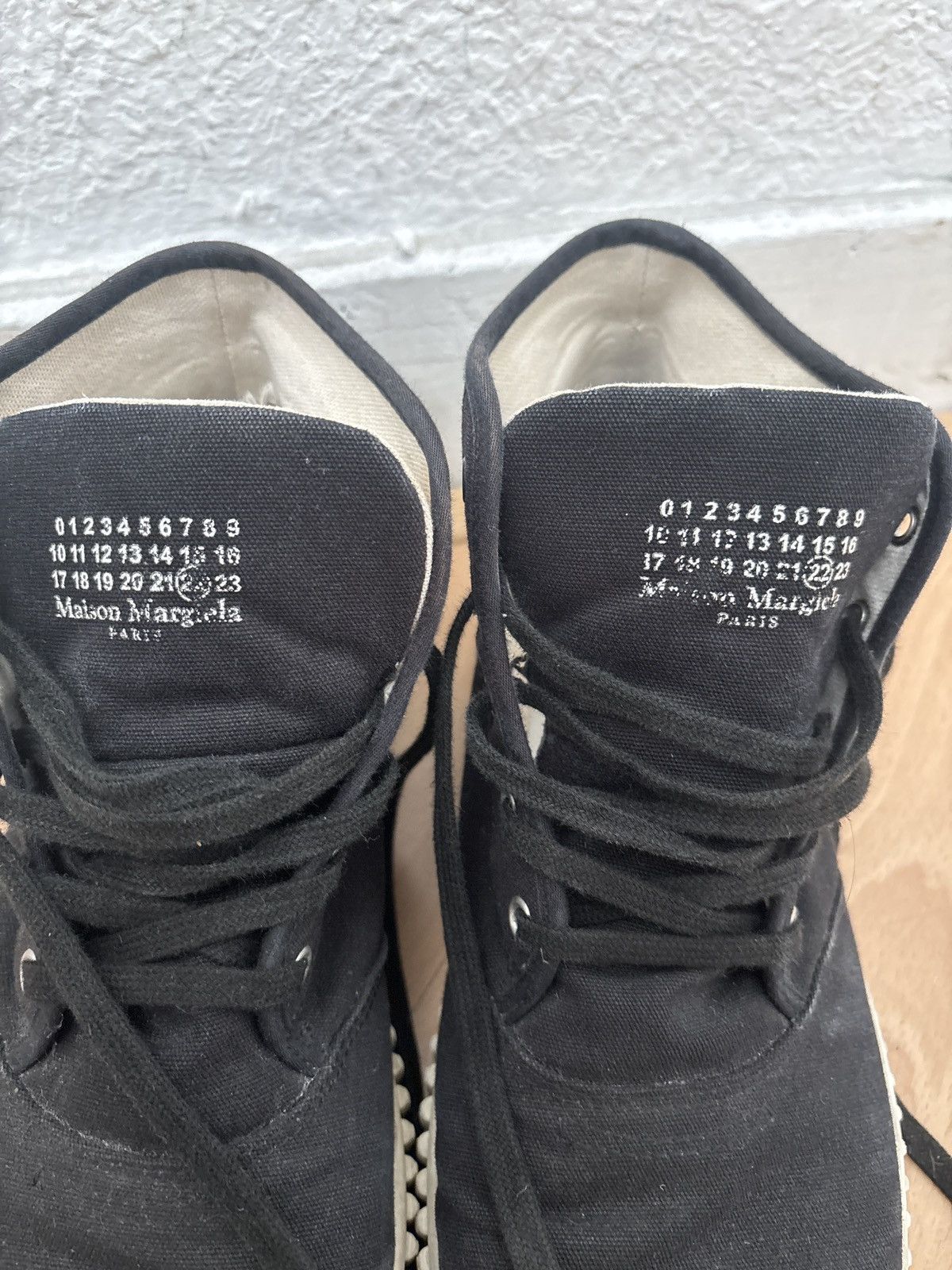 Maison Margiela Mason Margiela M22 Canvas High Top Sneakers Size US 10 / EU 43 - 7 Thumbnail