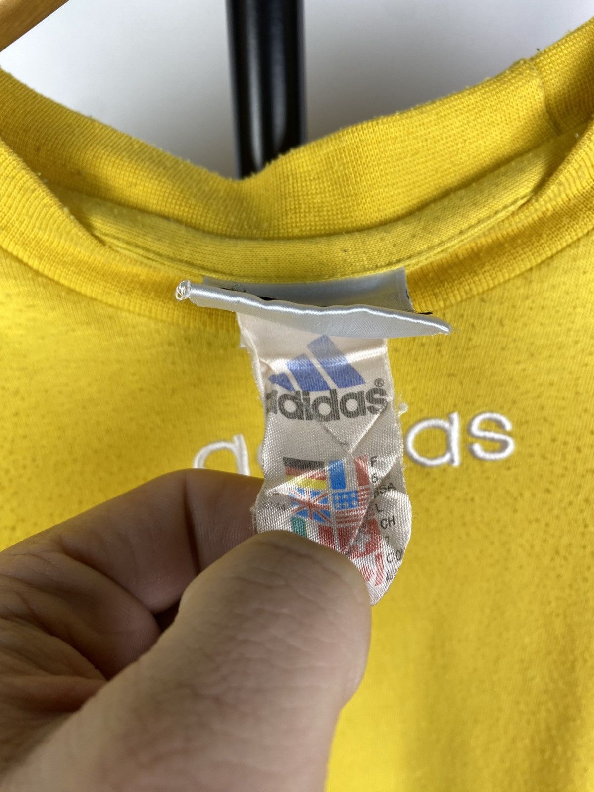Adidas × Vintage Vintage 90s Central Logo Adidas y2k T Shirt Size US L / EU 52-54 / 3 - 5 Thumbnail